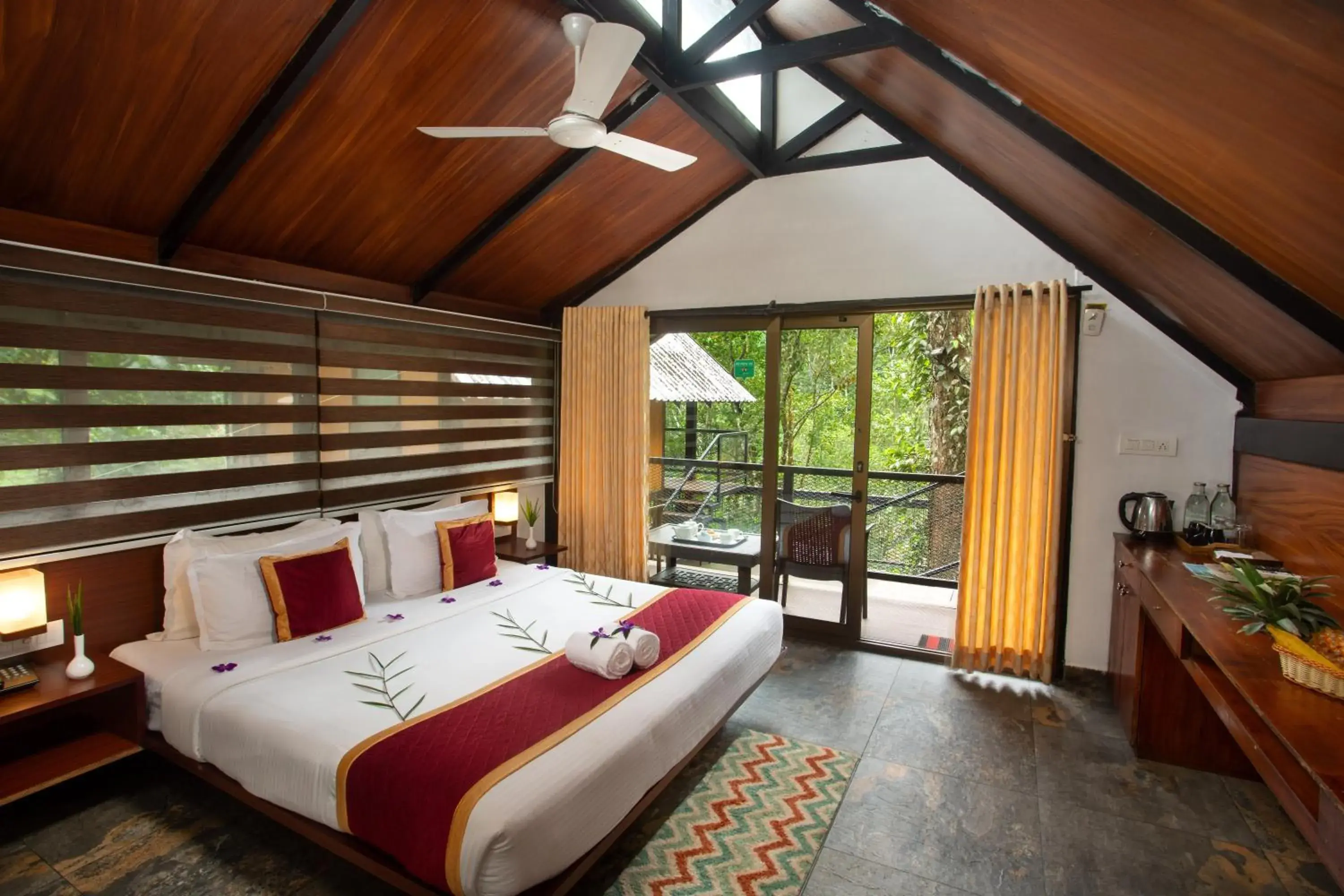 Bedroom in Bamboo Dale Resort & Spa Munnar by Stride Bedroom in Bamboo Dale Resort & Spa Munnar by Stride