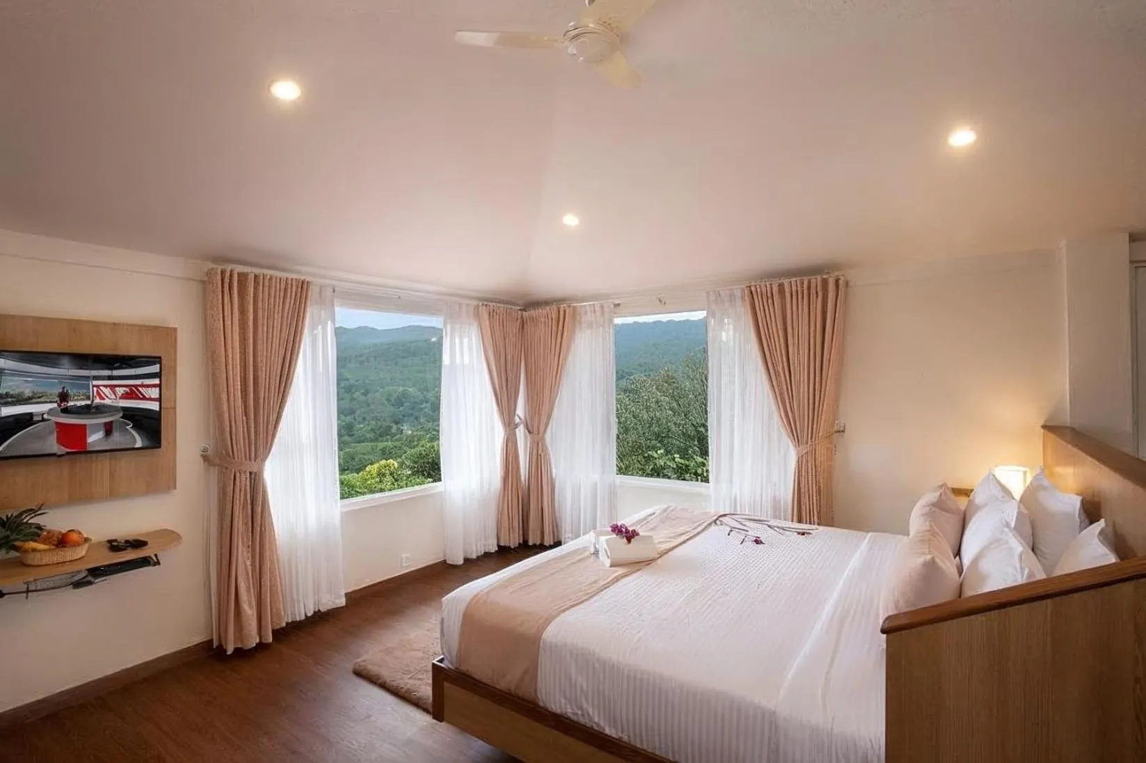 View (from property/room), Bed in Bamboo Dale Resort & Spa Munnar by Stride