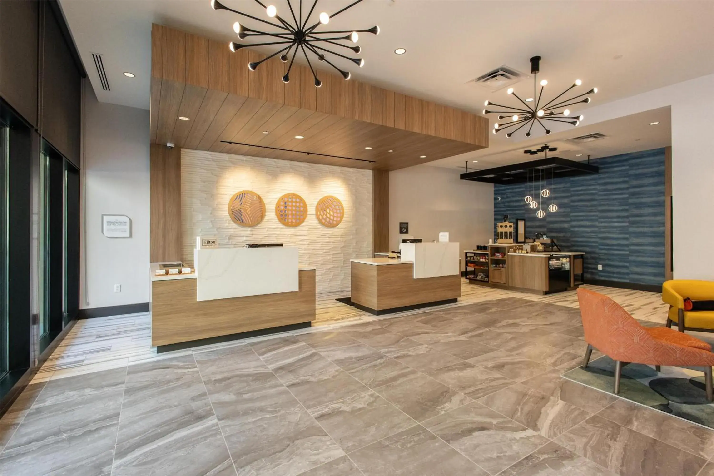 Lobby or reception in Hilton Garden Inn Dayton Downtown Lobby or reception in Hilton Garden Inn Dayton Downtown