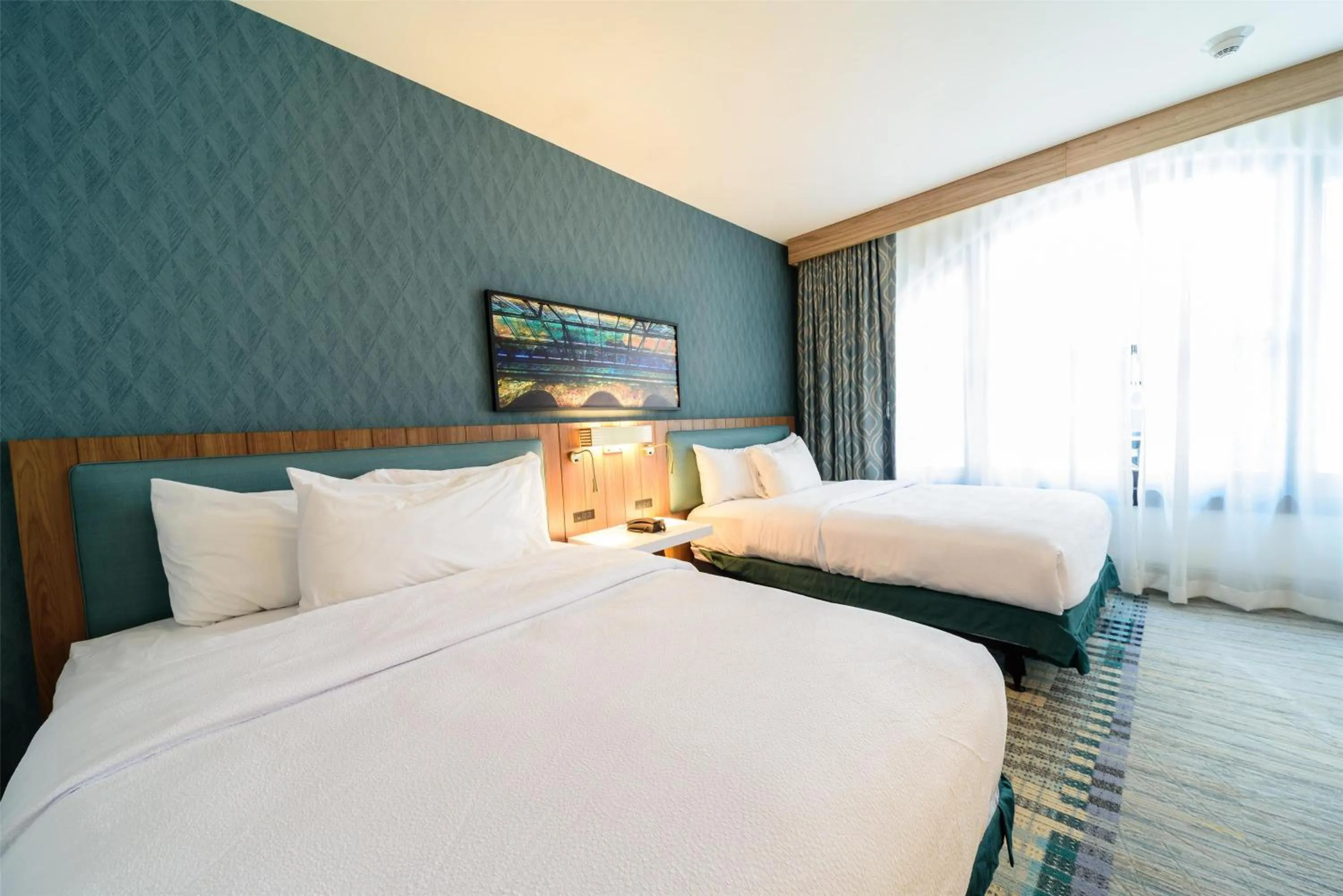 Bed in Hilton Garden Inn Dayton Downtown