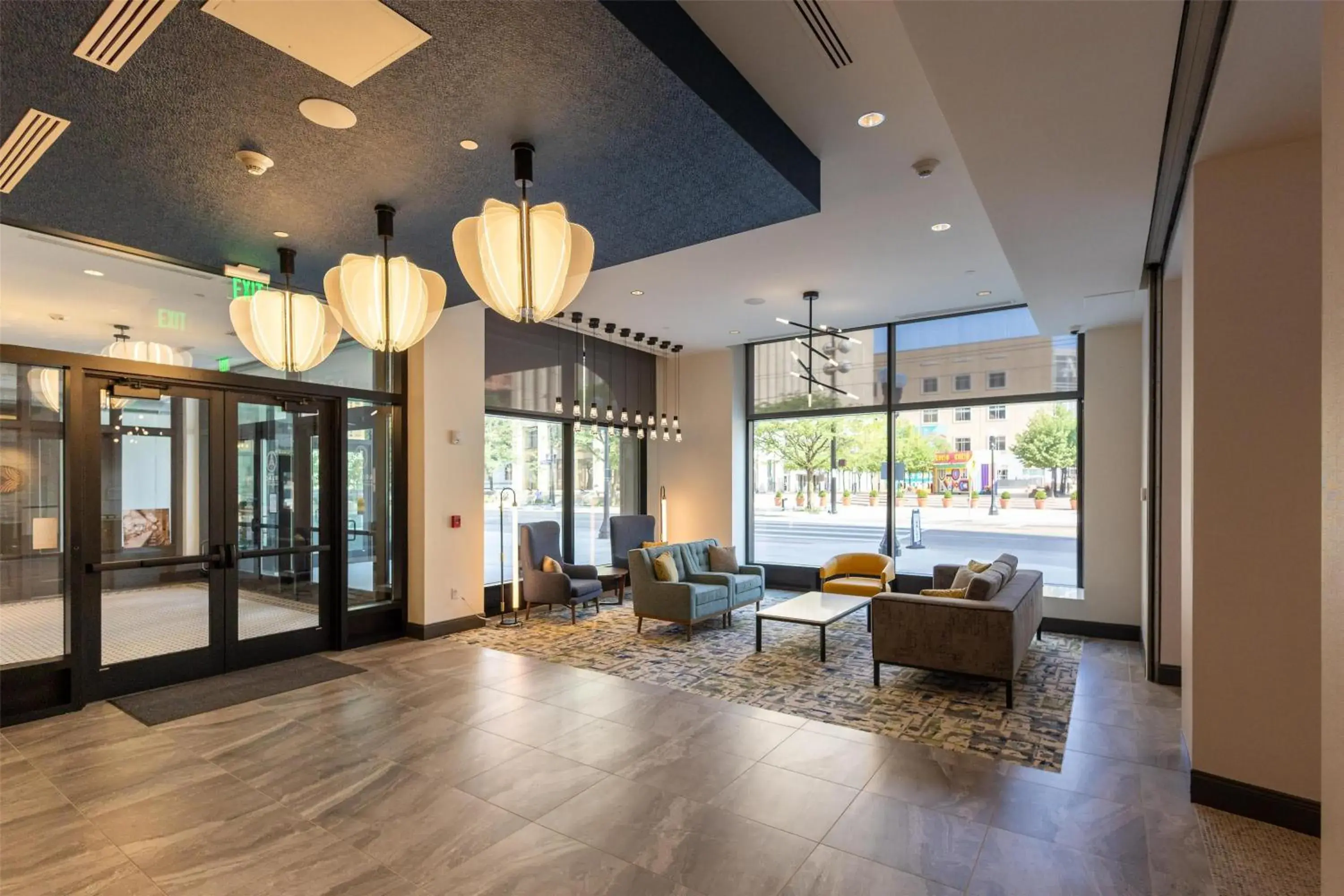 Lobby or reception in Hilton Garden Inn Dayton Downtown Lobby or reception in Hilton Garden Inn Dayton Downtown