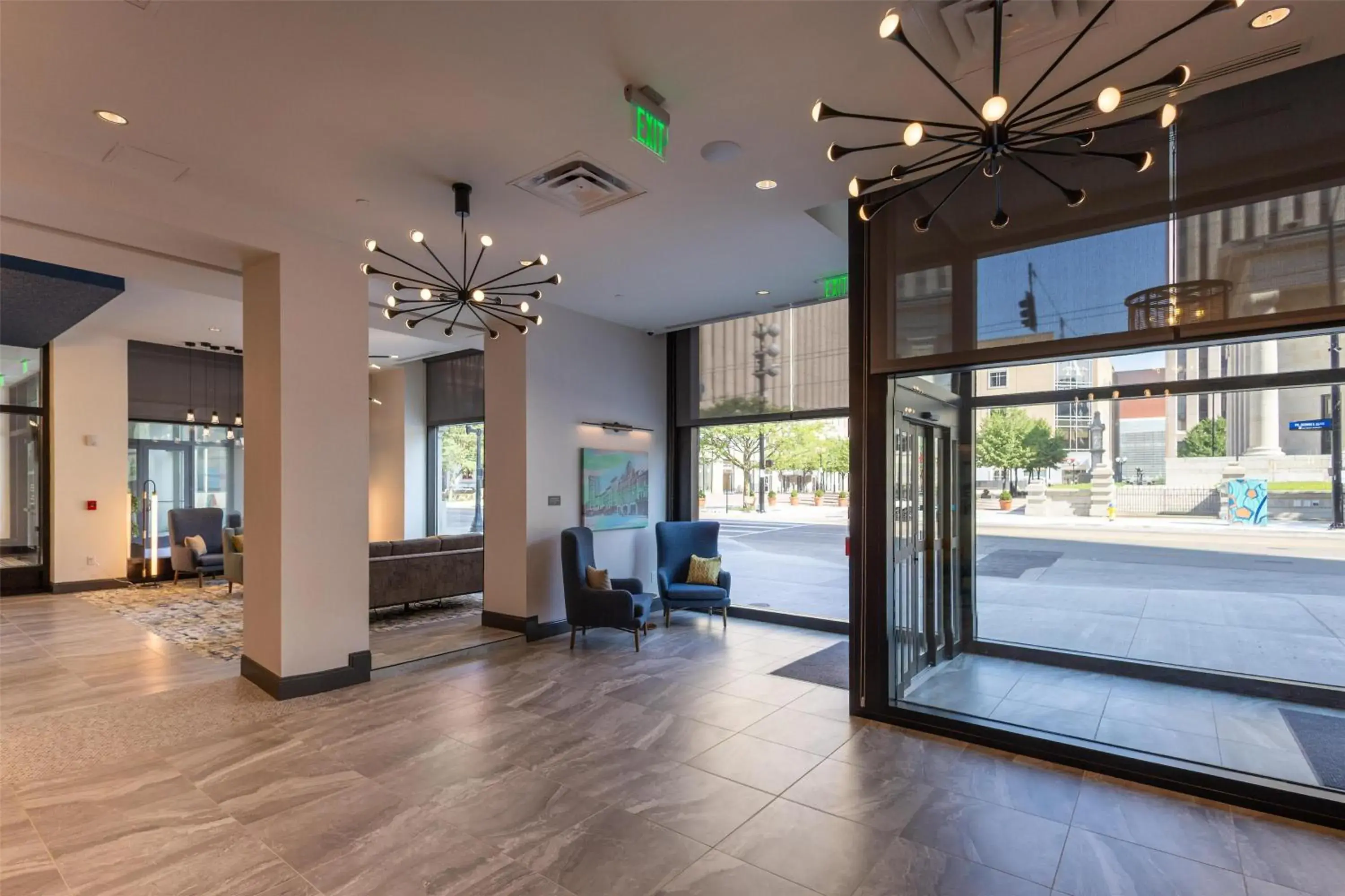 Lobby or reception in Hilton Garden Inn Dayton Downtown Lobby or reception in Hilton Garden Inn Dayton Downtown