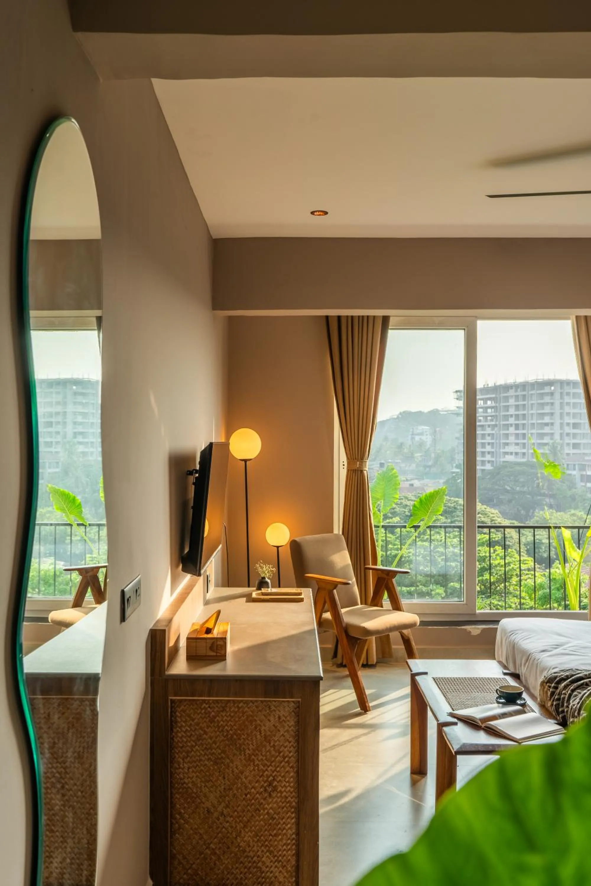 Seating area in Minimalist Panjim