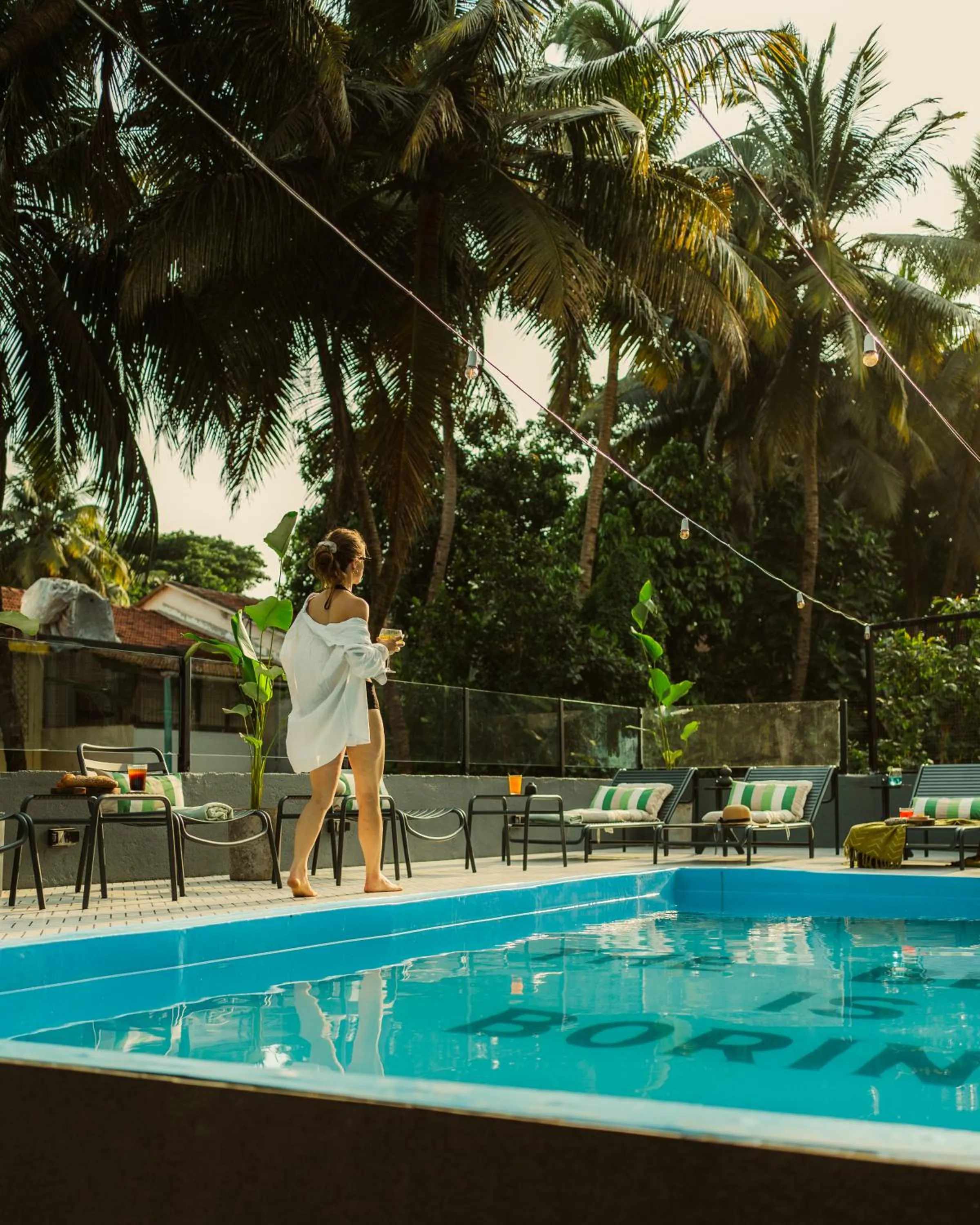 Swimming pool in Minimalist Panjim