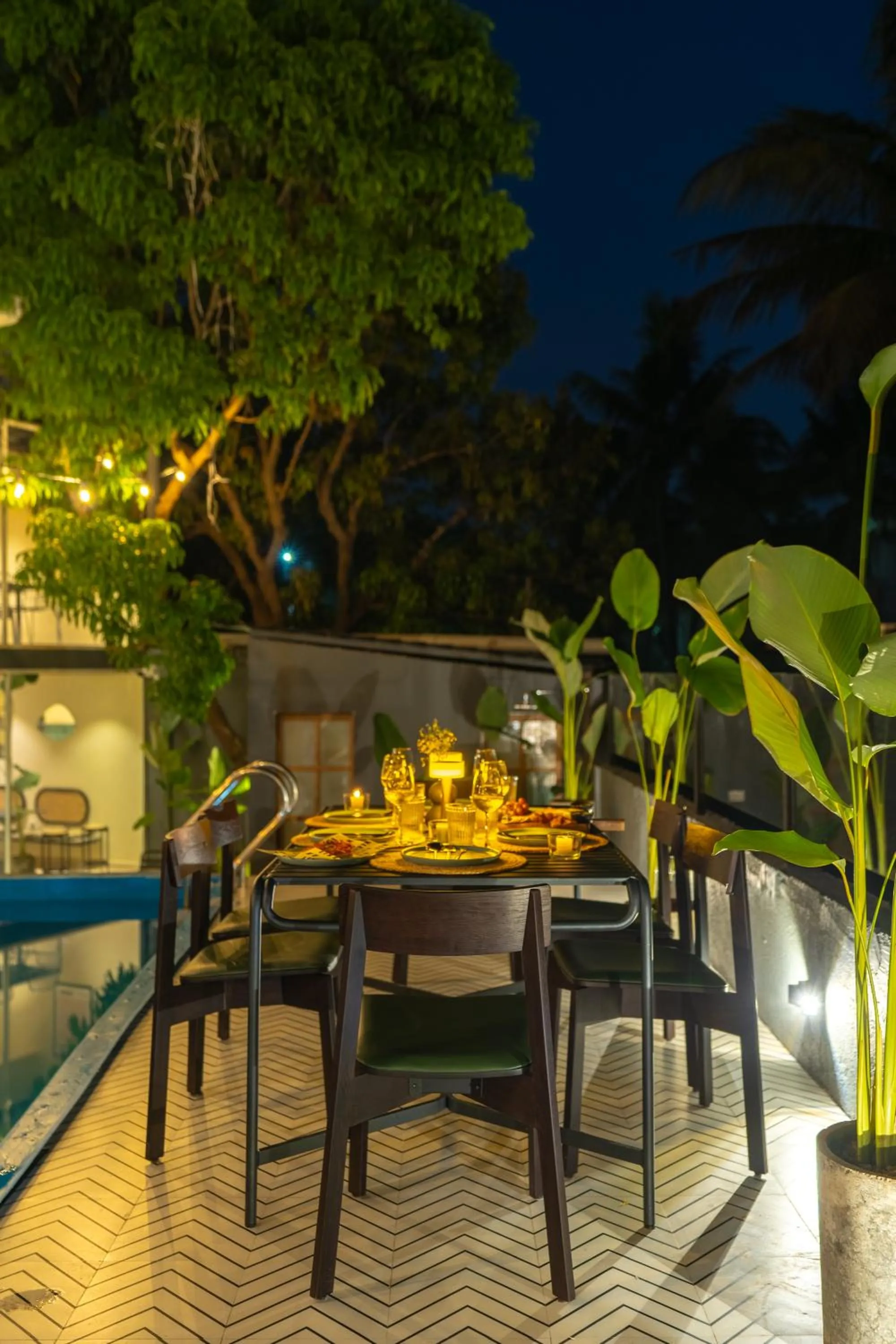 Pool view in Minimalist Panjim