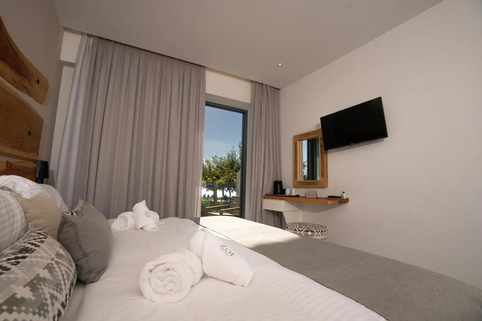 TV and multimedia, Bed in Zoe Seaside Resort