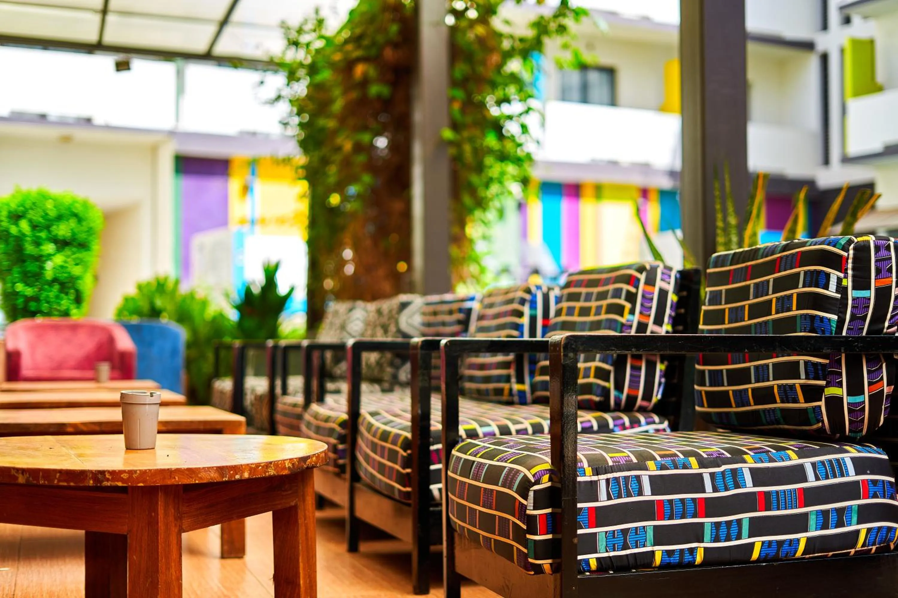 Seating area in ONOMO Hotel Bamako