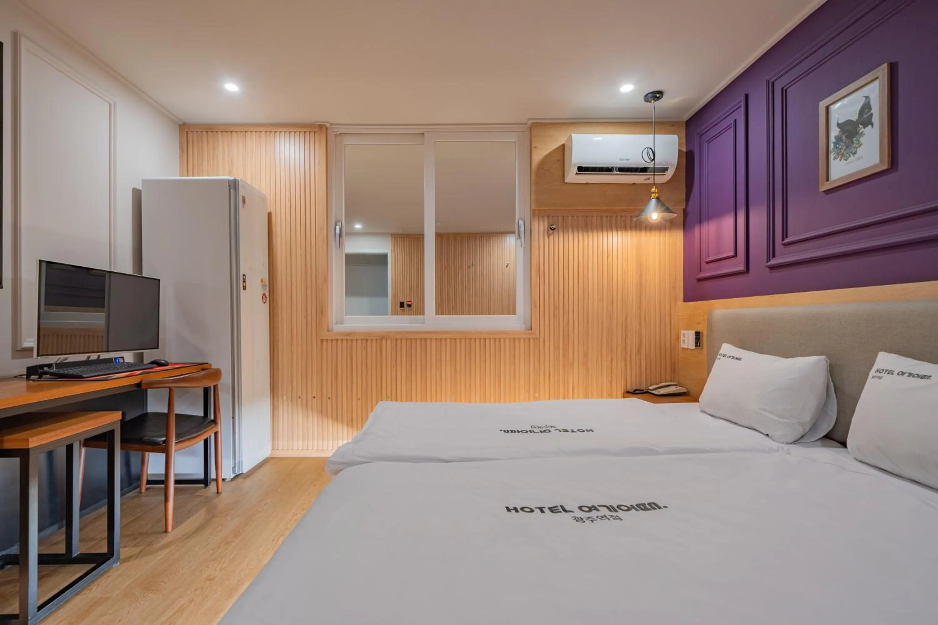 Bed in Hotel Yoegieottae Gwangju Station