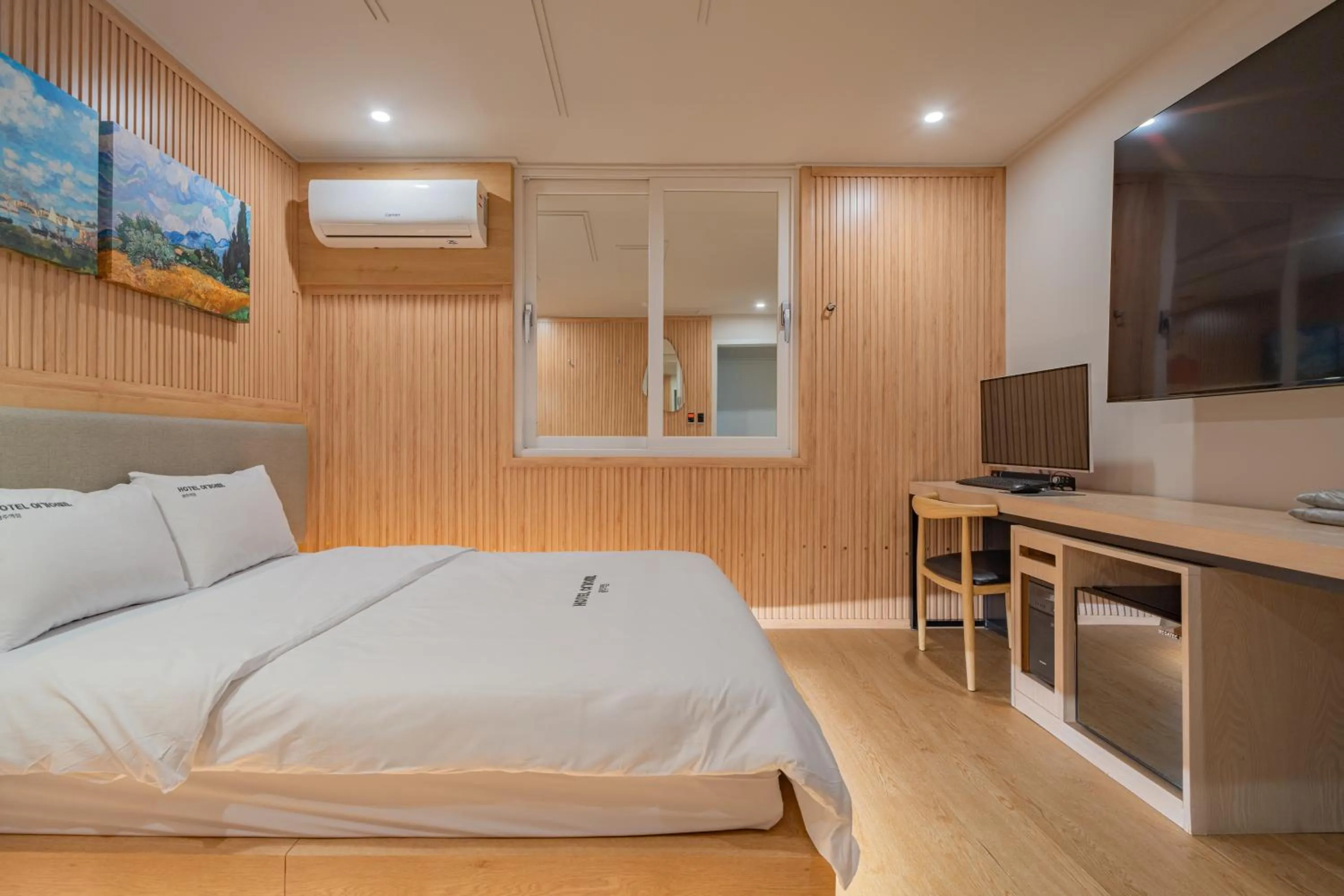 Bed in Hotel Yoegieottae Gwangju Station