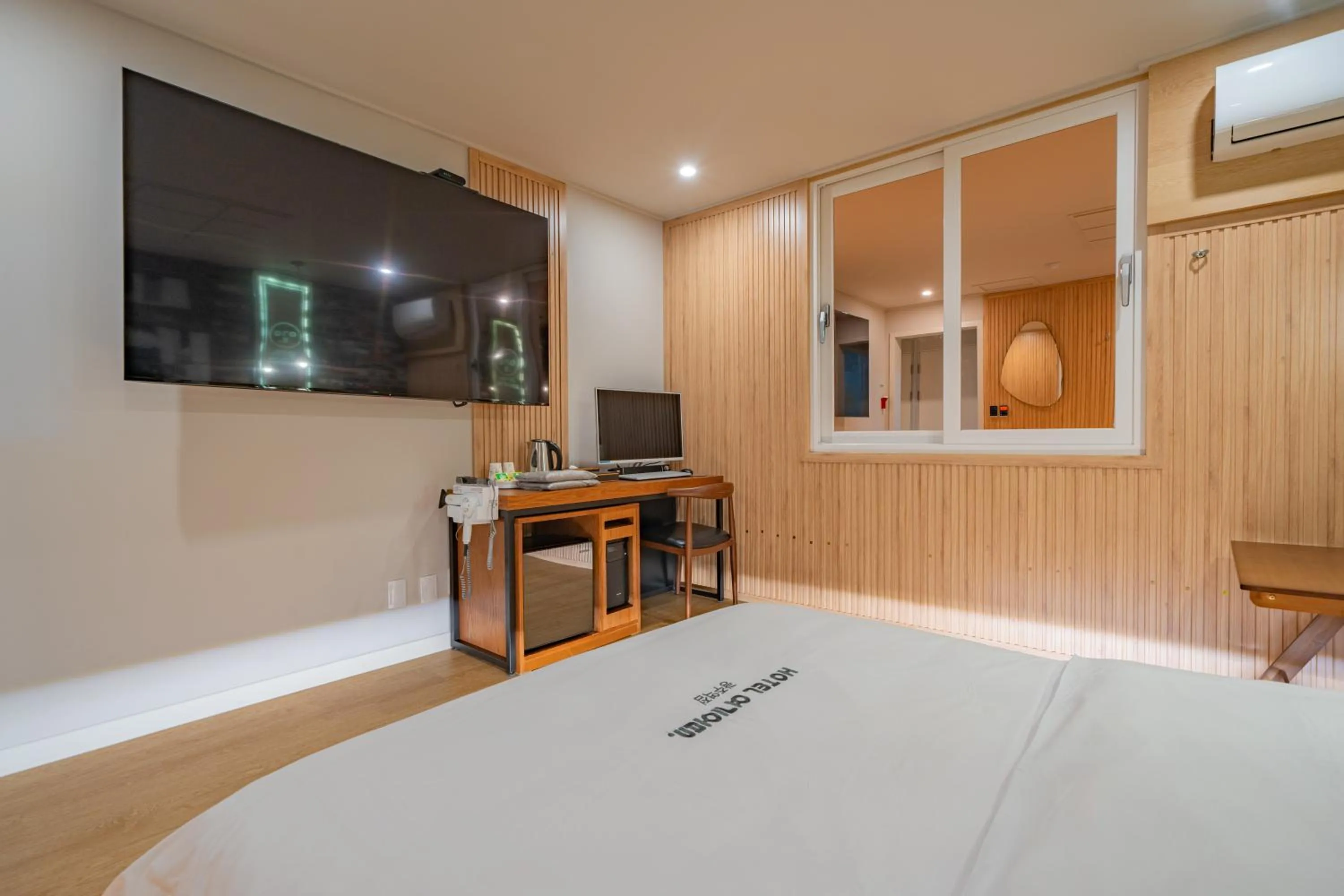 Bed in Hotel Yoegieottae Gwangju Station