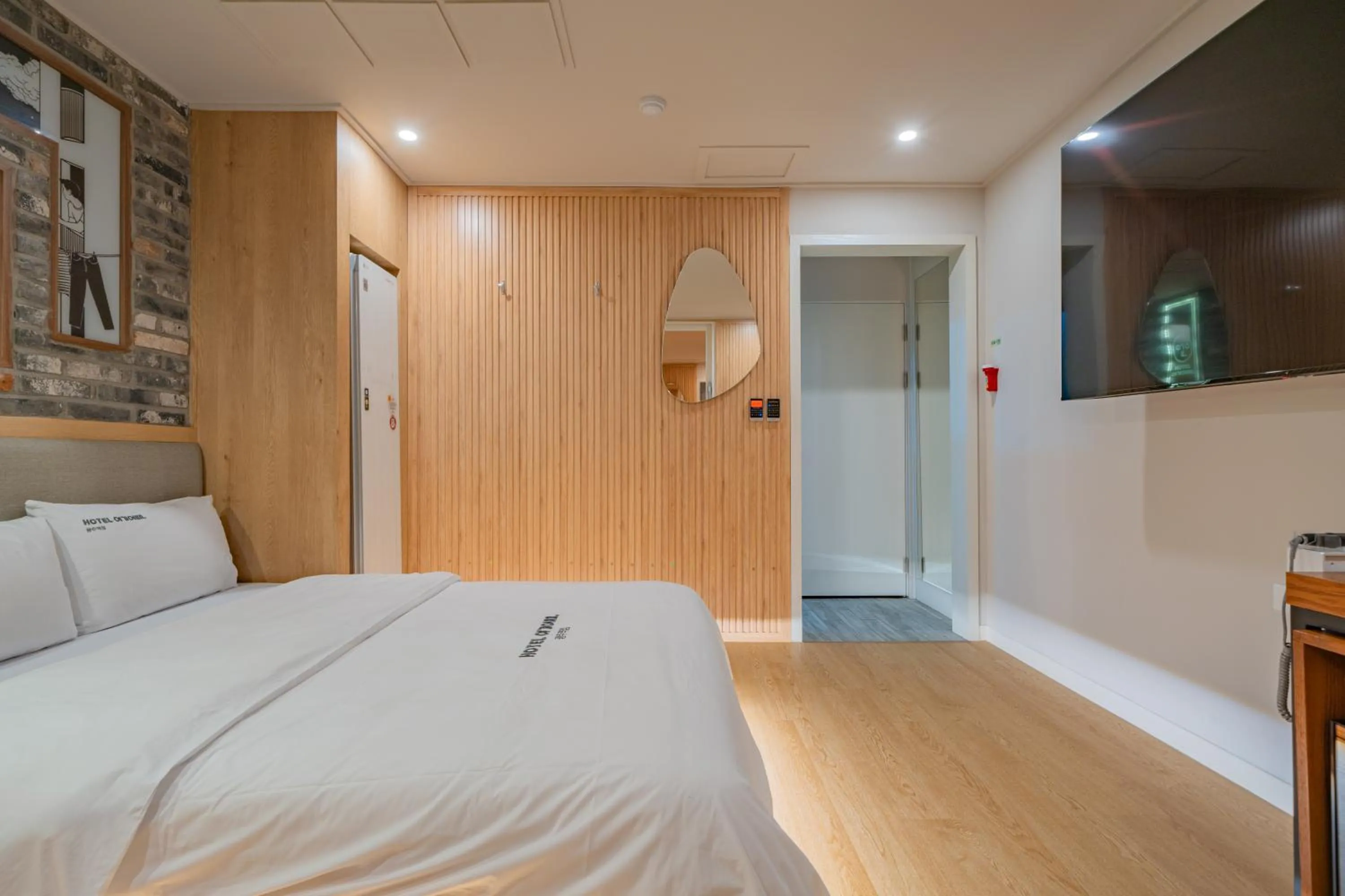 Bed in Hotel Yoegieottae Gwangju Station