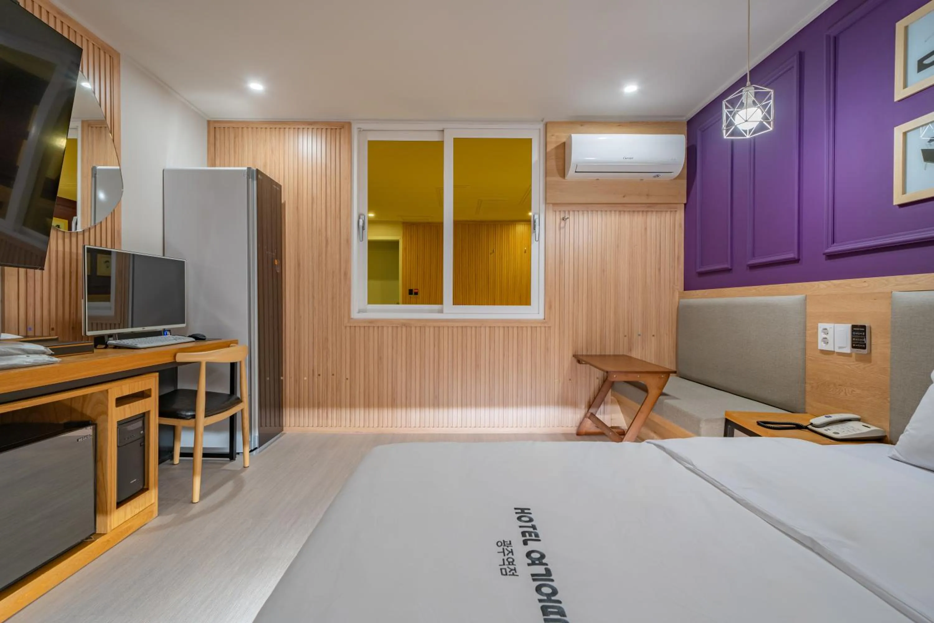 Bed in Hotel Yoegieottae Gwangju Station