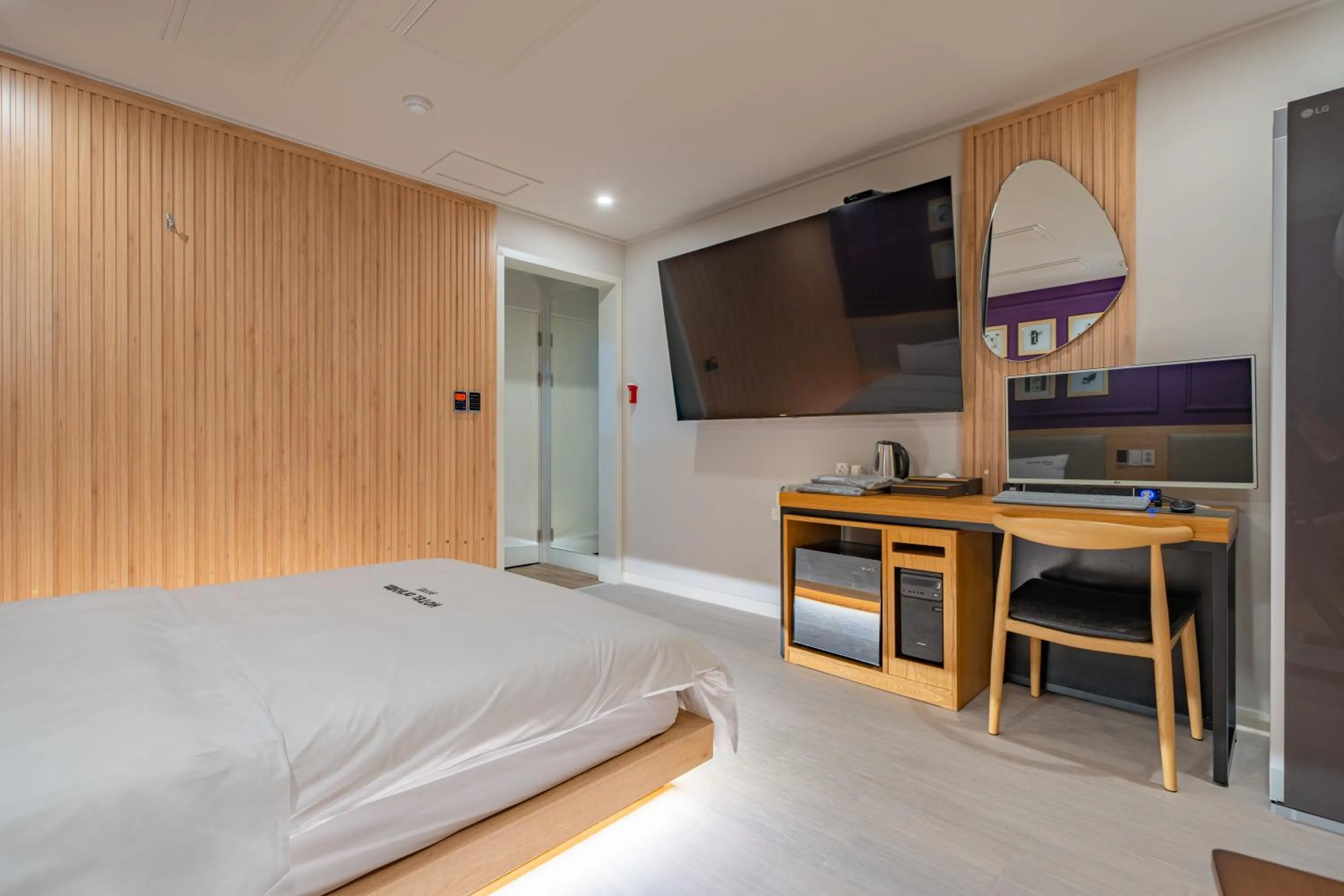 Bed in Hotel Yoegieottae Gwangju Station