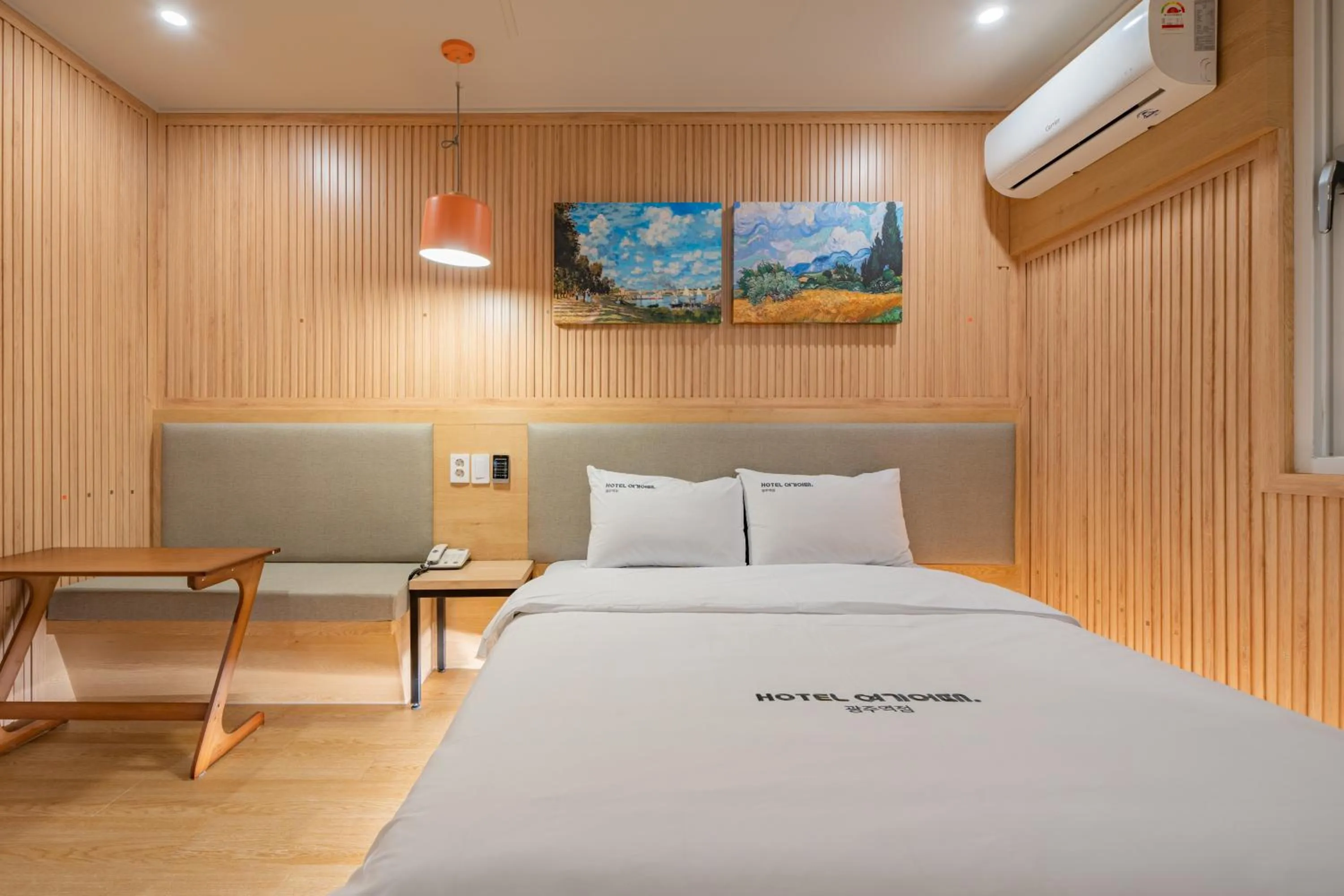 Bed in Hotel Yoegieottae Gwangju Station