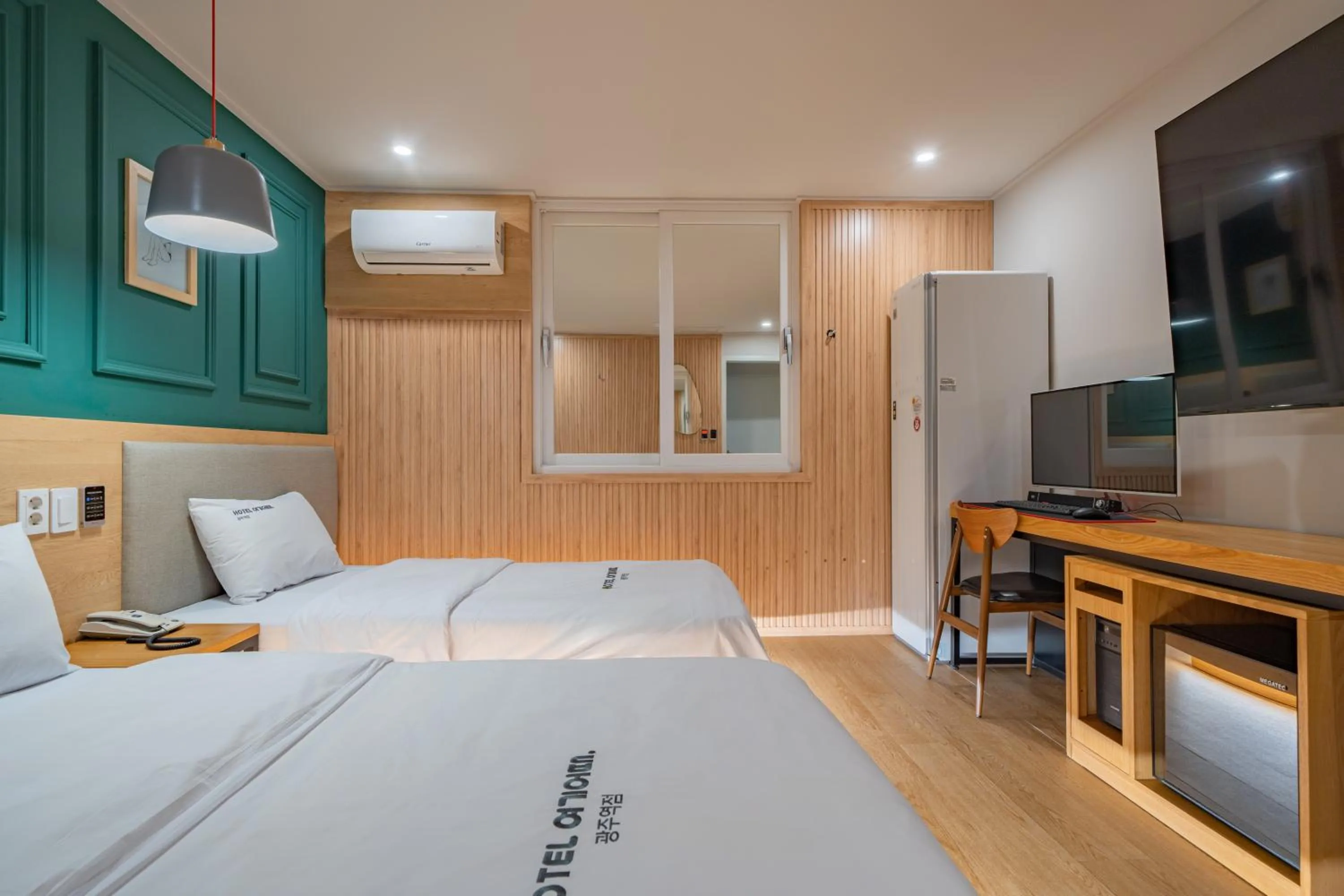 Bed in Hotel Yoegieottae Gwangju Station