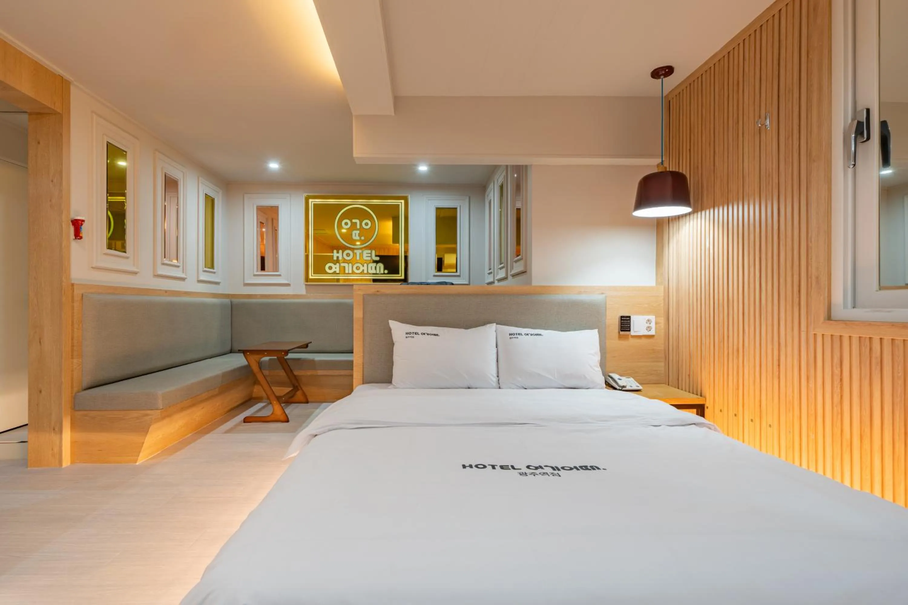 Bed in Hotel Yoegieottae Gwangju Station