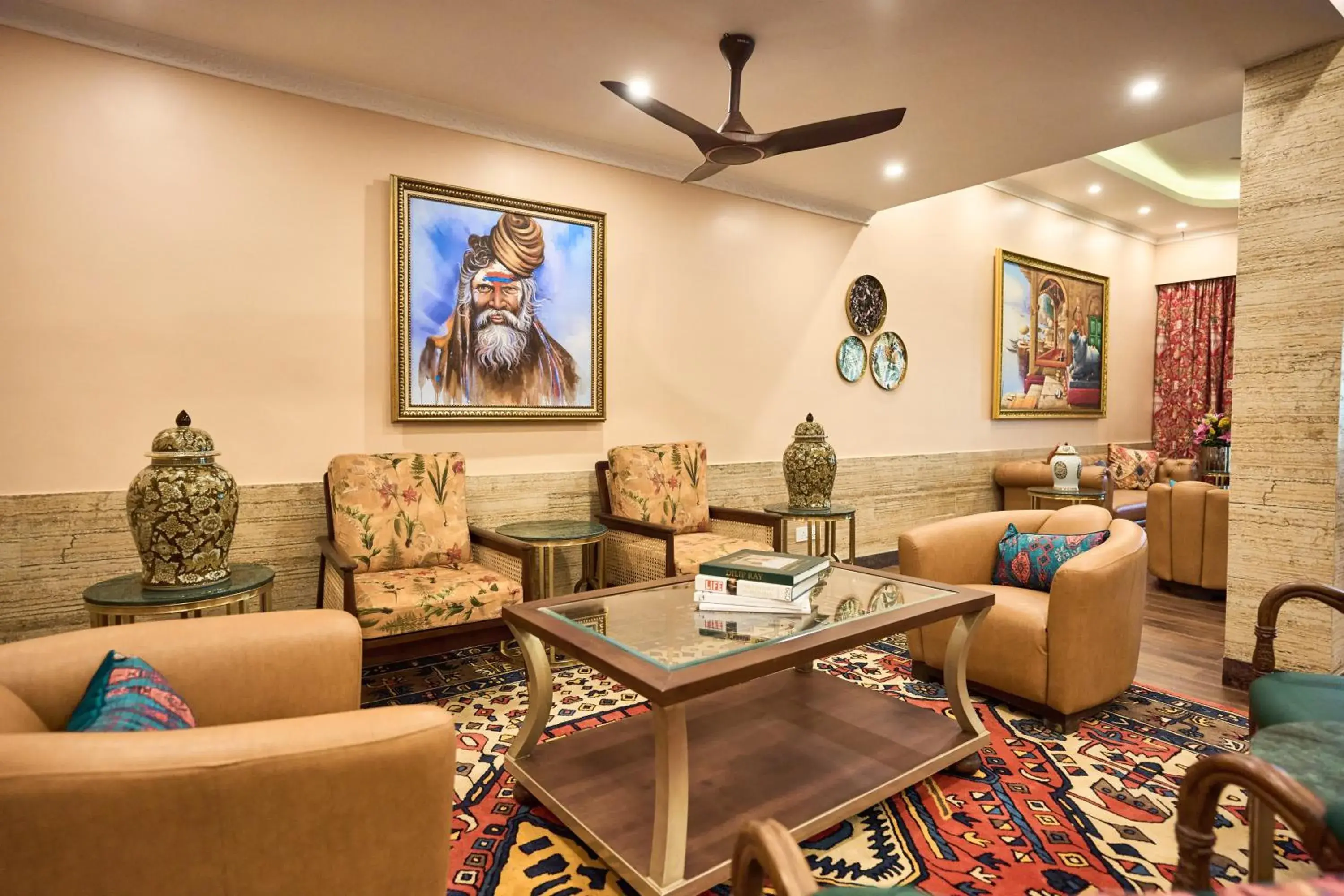 Seating area in Mayfair Manor Alibag Seating area in Mayfair Manor Alibag