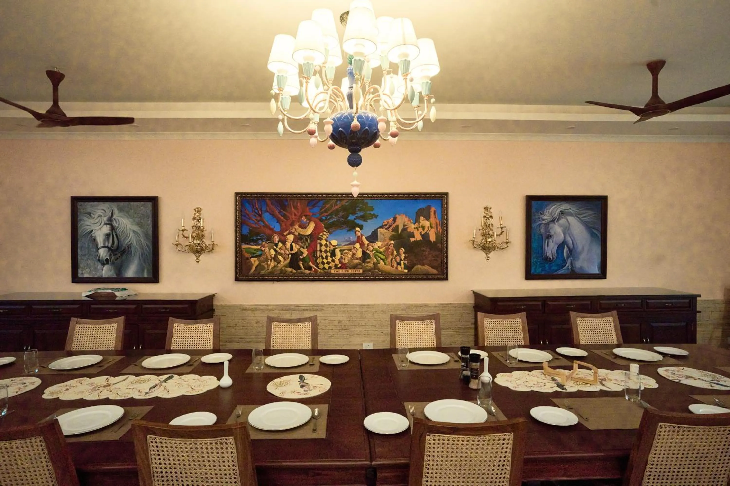 Dining area in Mayfair Manor Alibag