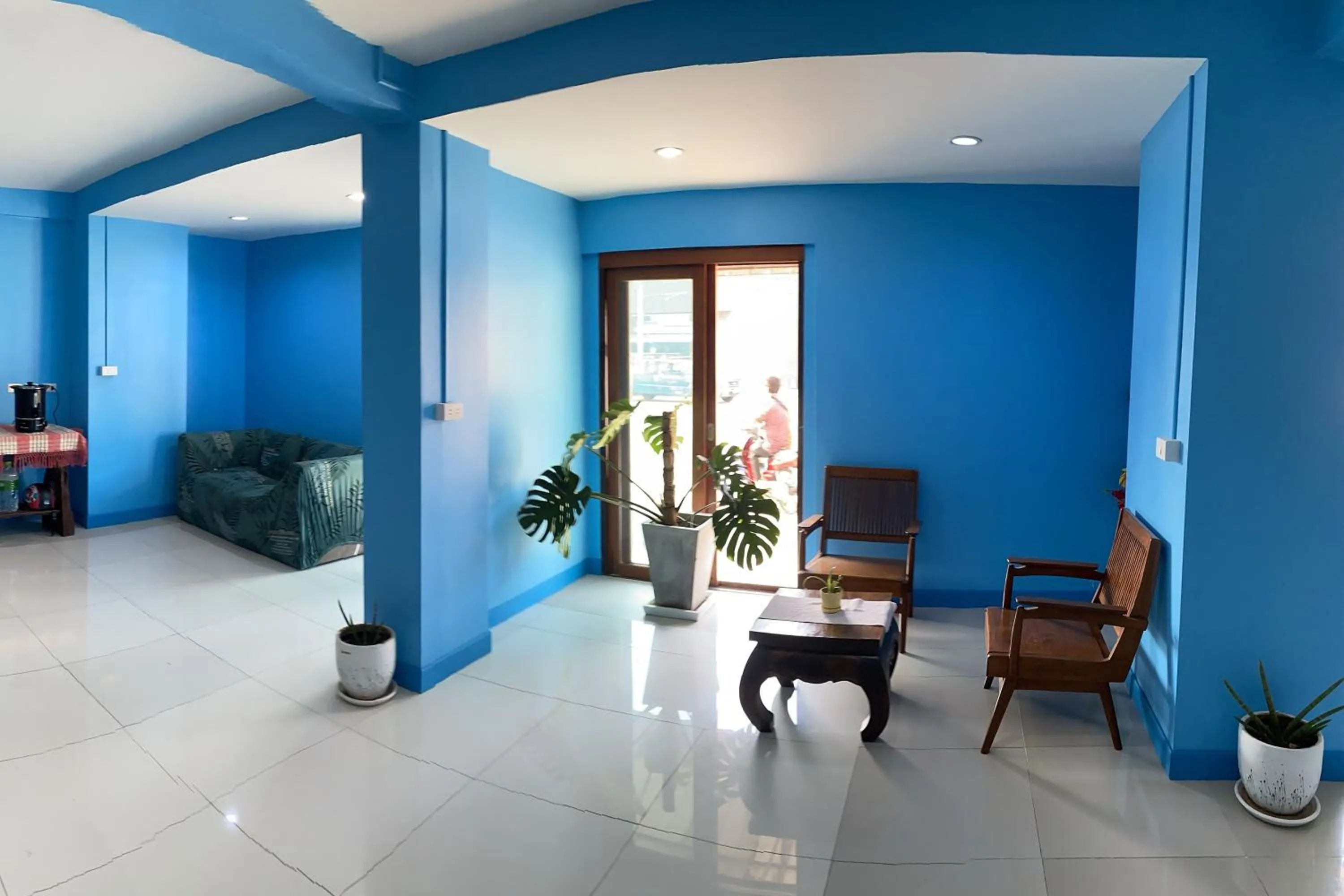 Seating area in Eco Hostel Hua Hin