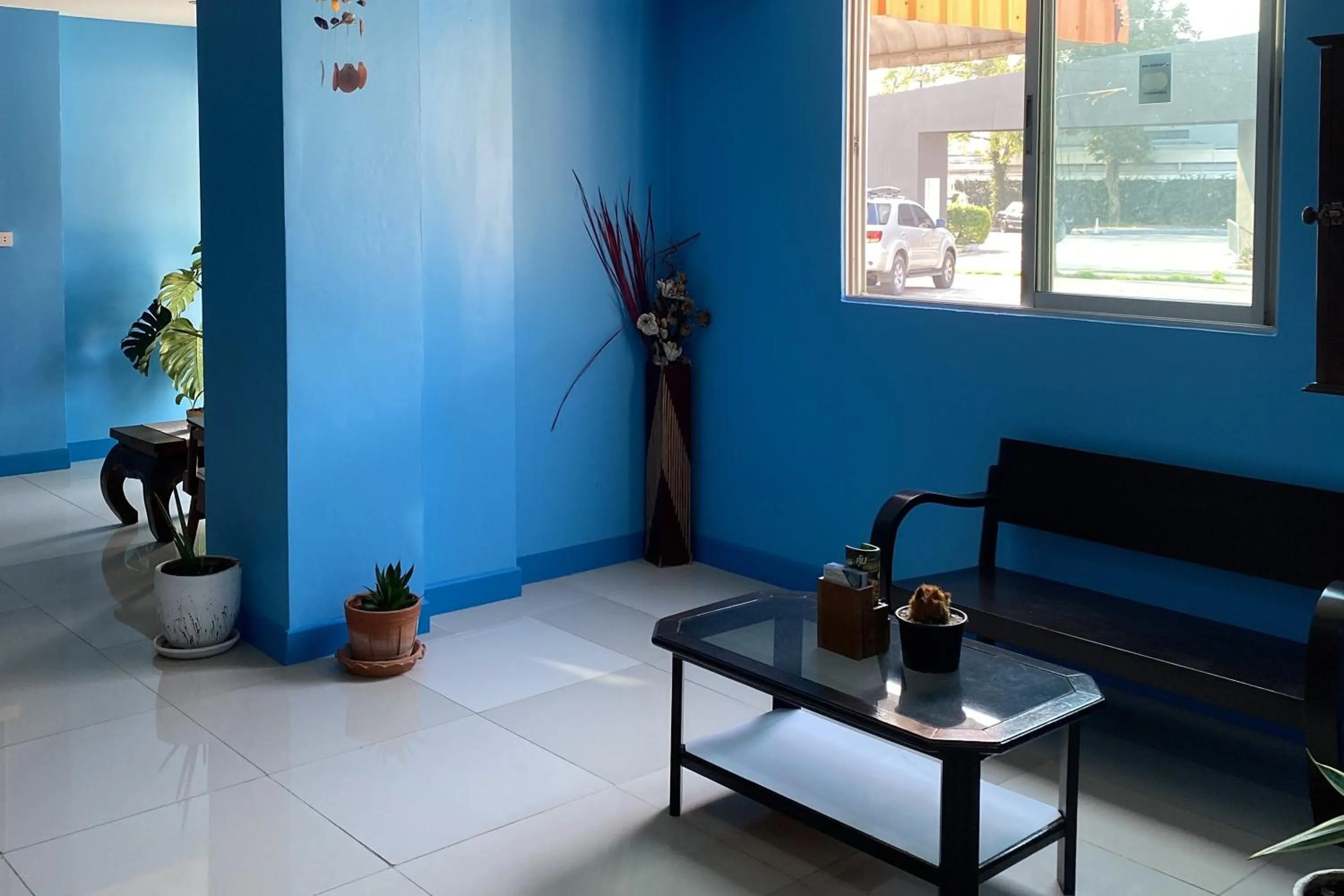 Seating area in Eco Hostel Hua Hin