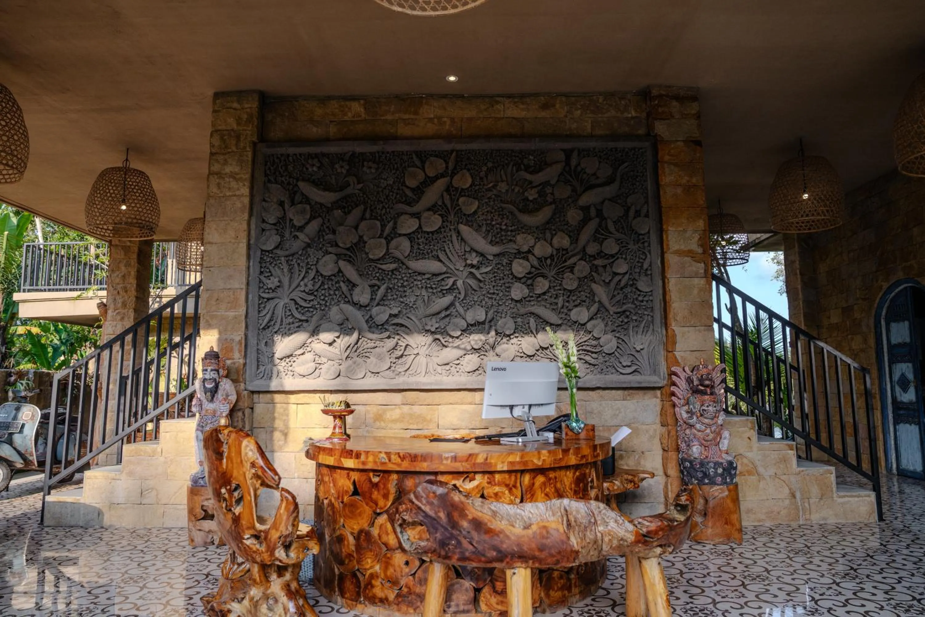 Lobby or reception in Hoshi Jungle Resort by Dhananjaya Hospitality