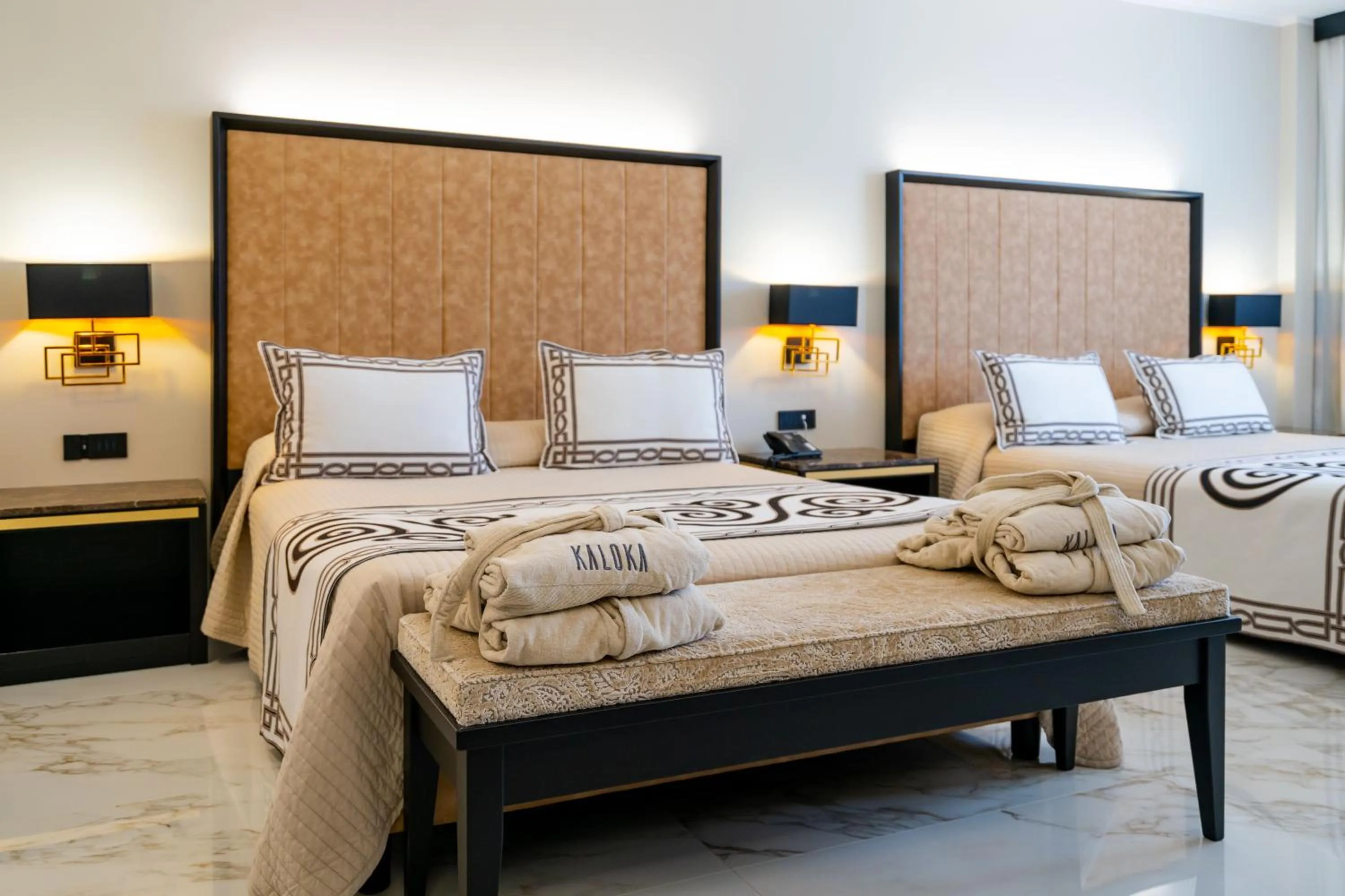 Bed in Hotel Ariston