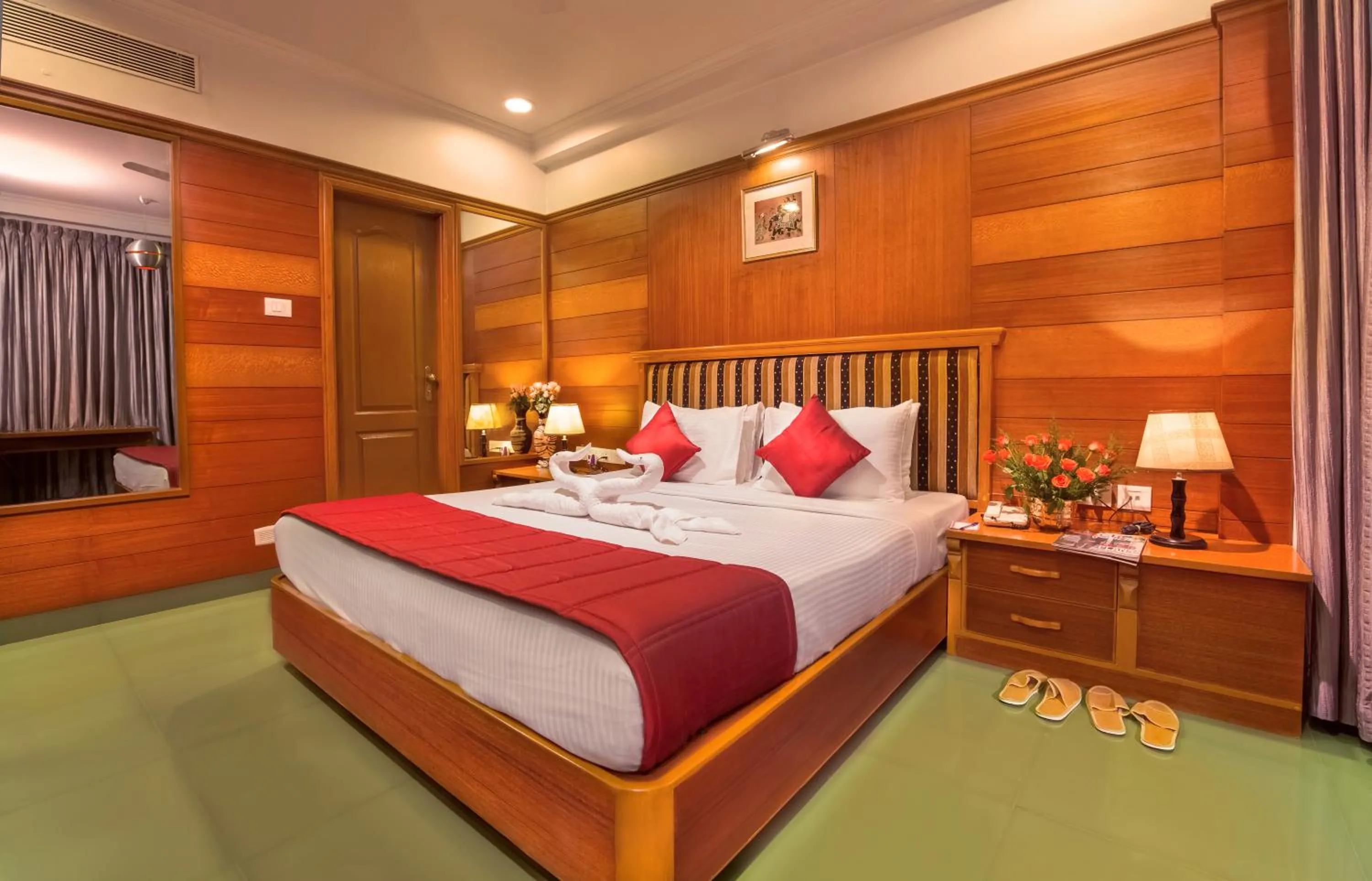 Bed in Hotel Ger manus Madurai