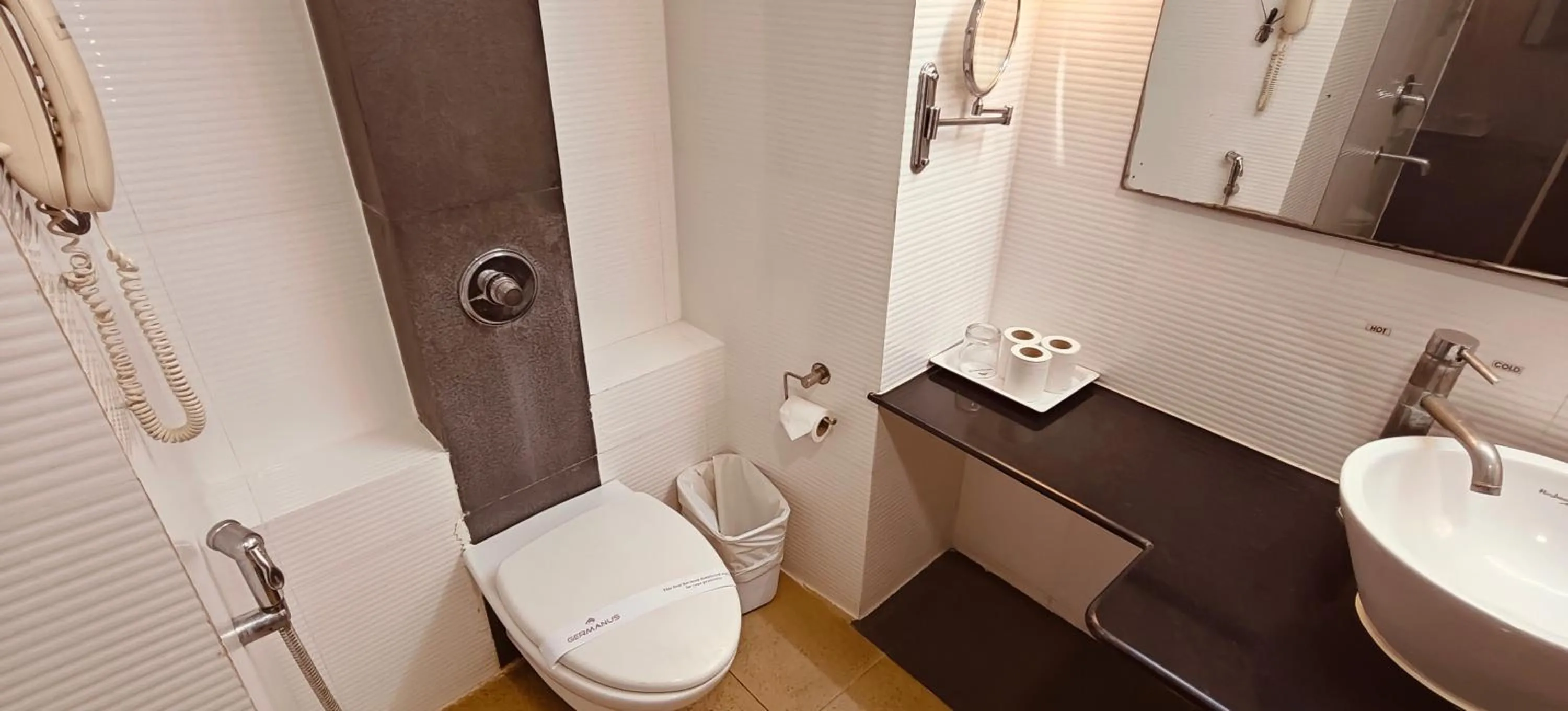 Toilet in Hotel Ger manus Madurai