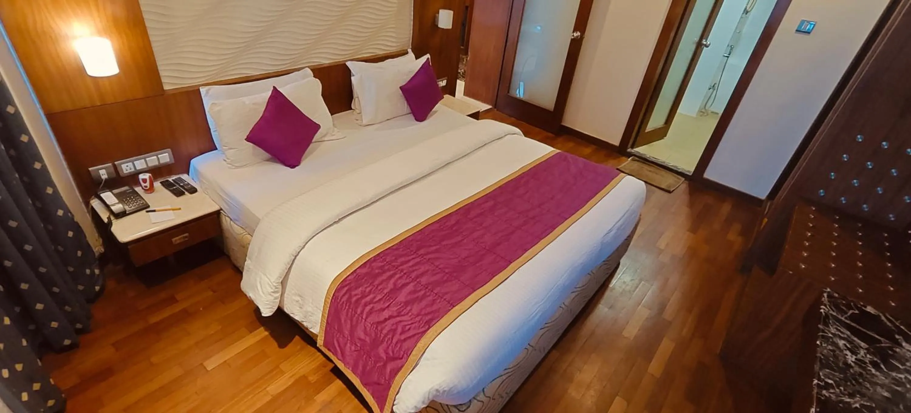 Bed in Hotel Ger manus Madurai