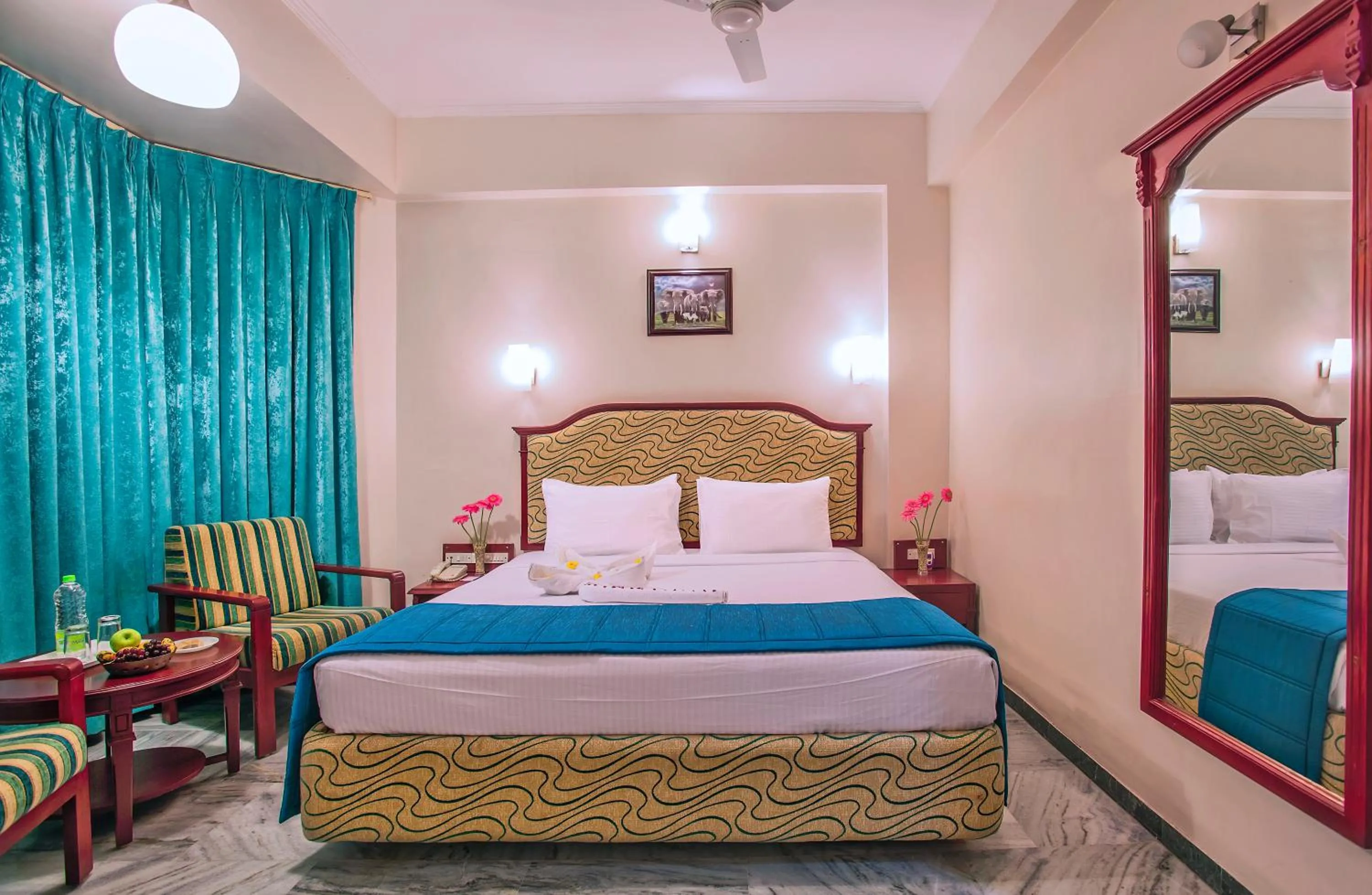 Bed in Hotel Ger manus Madurai