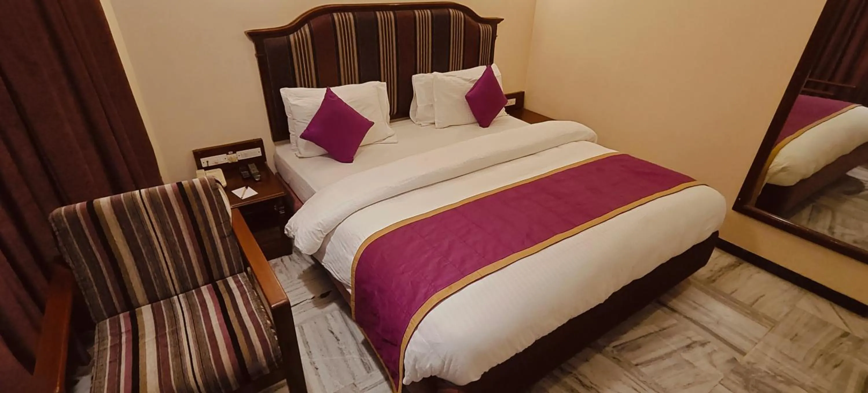 Bed in Hotel Ger manus Madurai