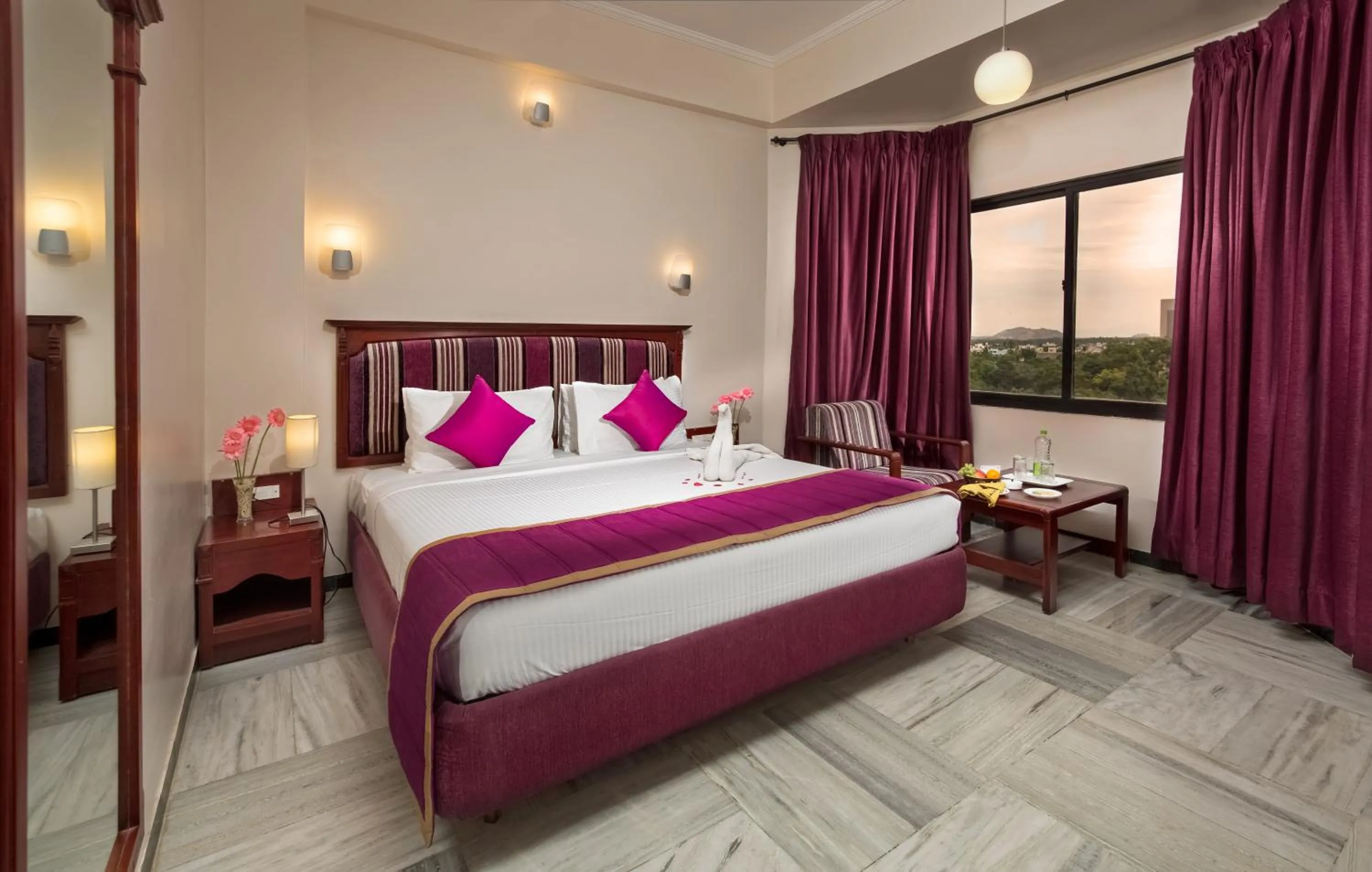 Bed in Hotel Ger manus Madurai