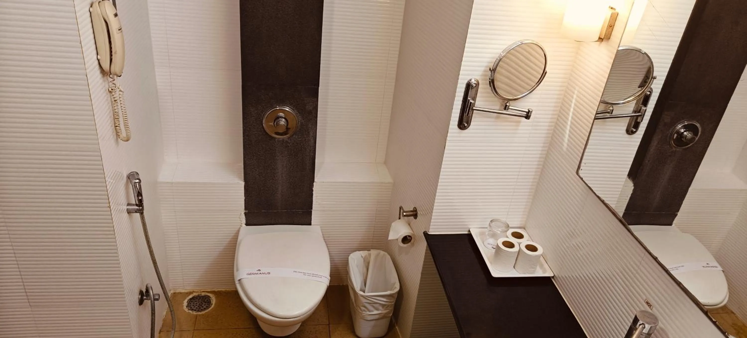 Toilet in Hotel Ger manus Madurai