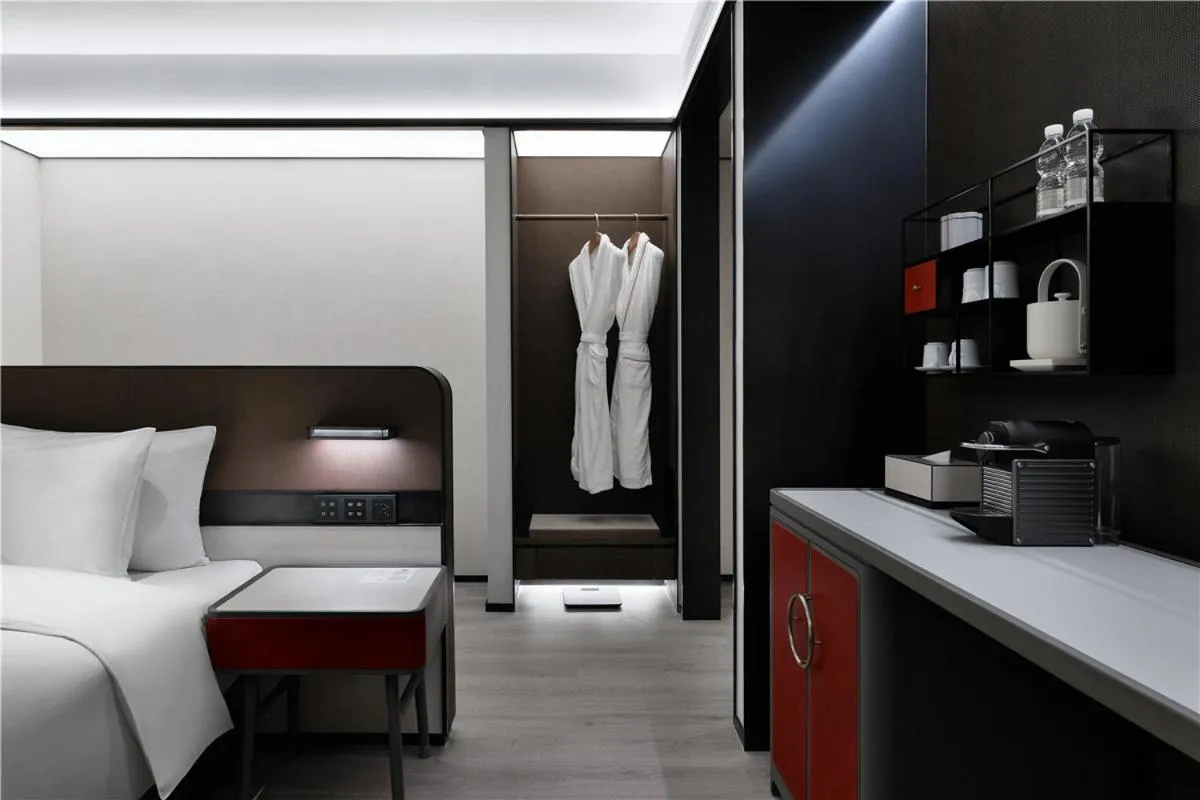 Coffee/tea facilities, Bed in JOYA Chengdu Taikoo Li IFS