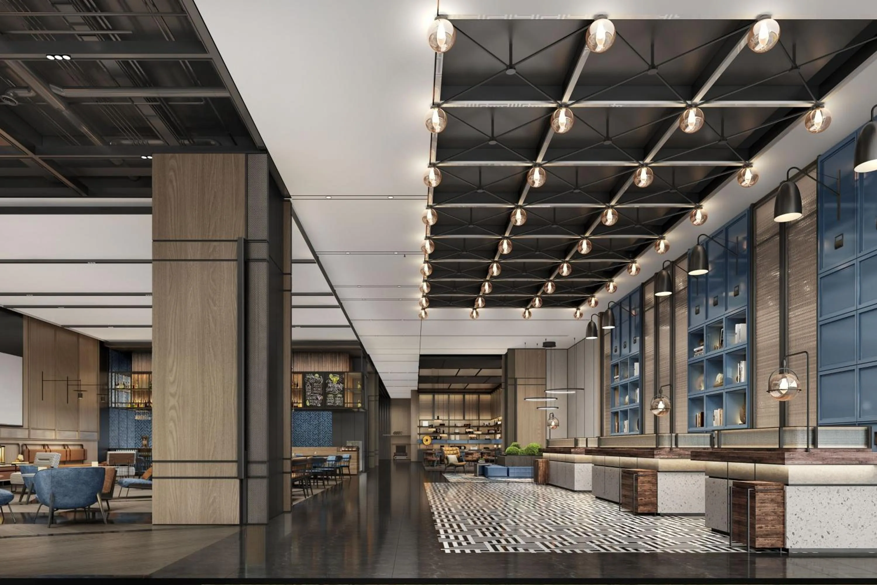 Lobby or reception in Four Points by Sheraton Chengdu, Chunxi Road
