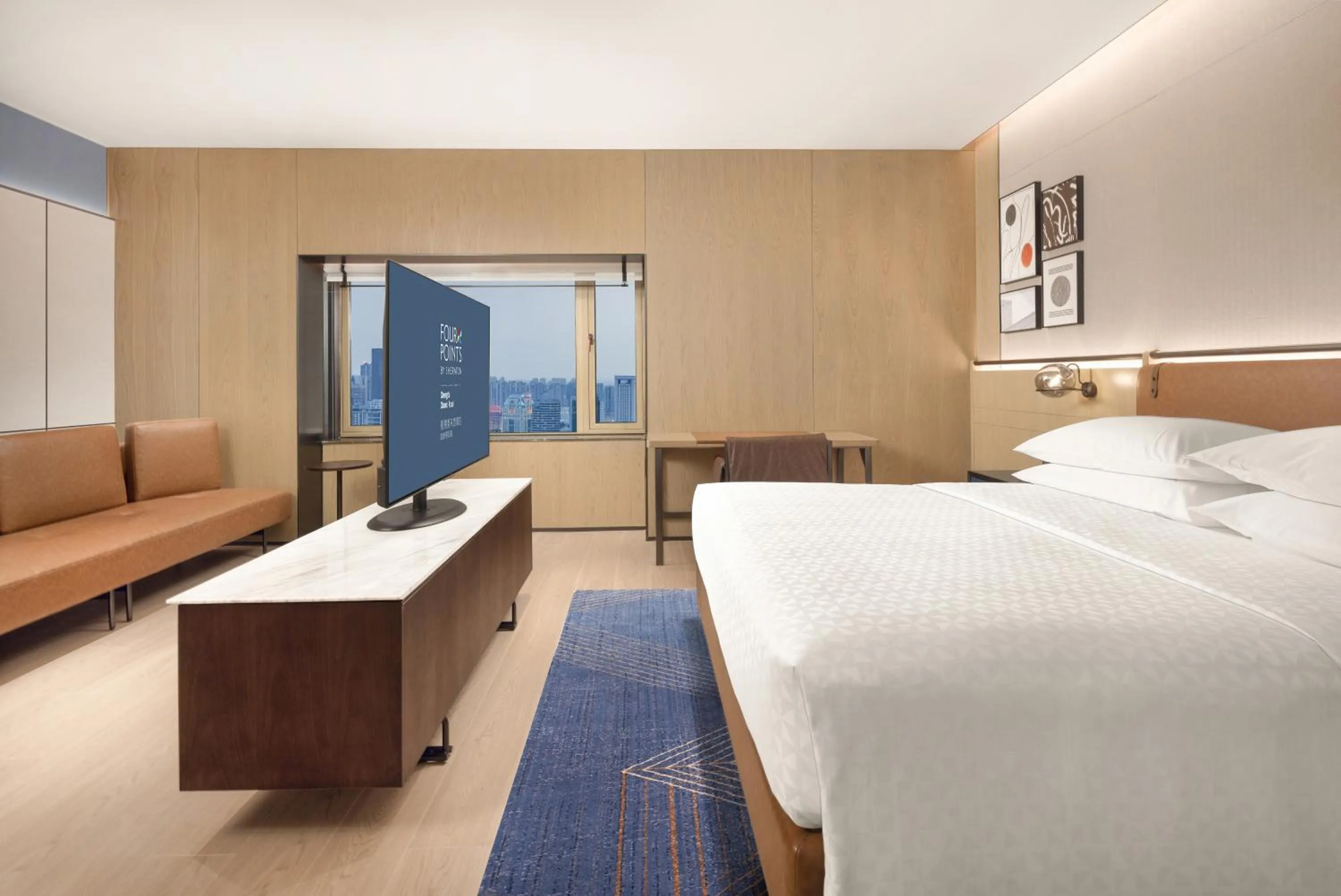 Photo of the whole room, Bed in Four Points by Sheraton Chengdu, Chunxi Road