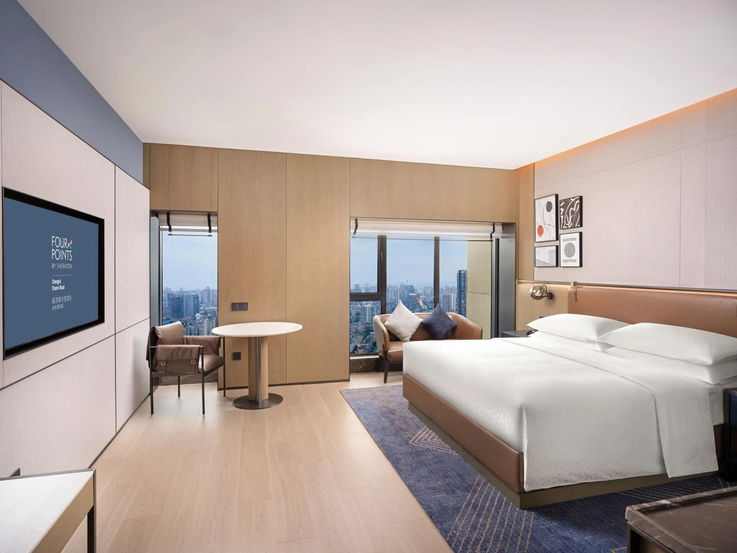 Photo of the whole room, Bed in Four Points by Sheraton Chengdu, Chunxi Road