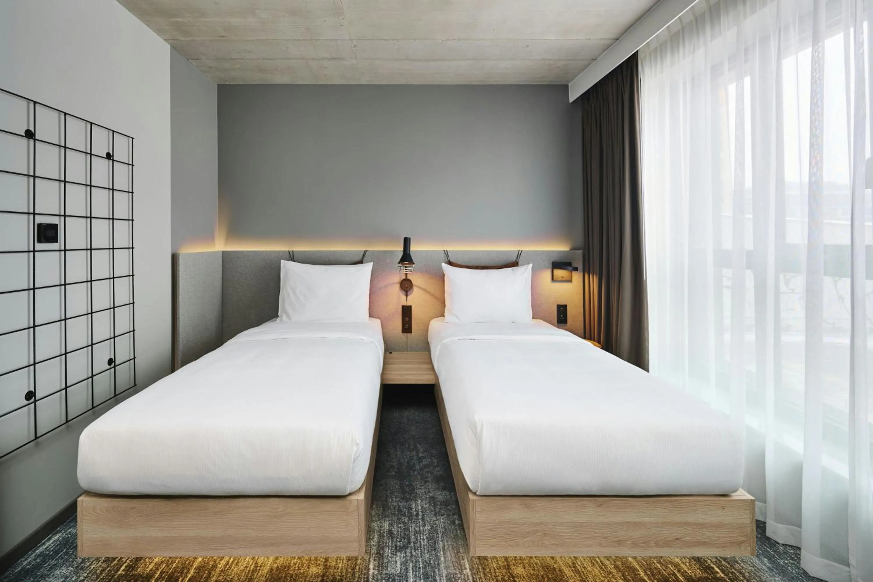 Photo of the whole room, Bed in Moxy Warsaw City