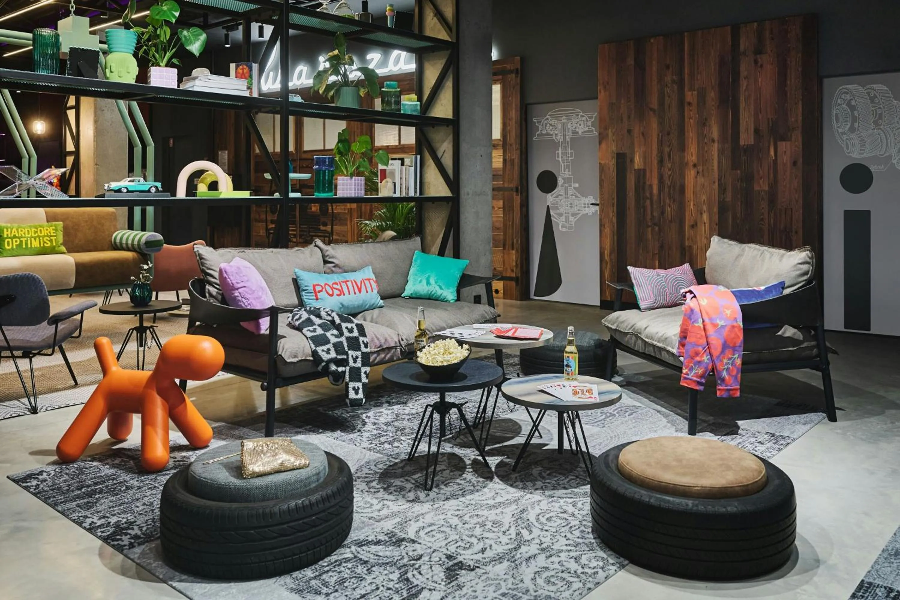 Lobby or reception in Moxy Warsaw City