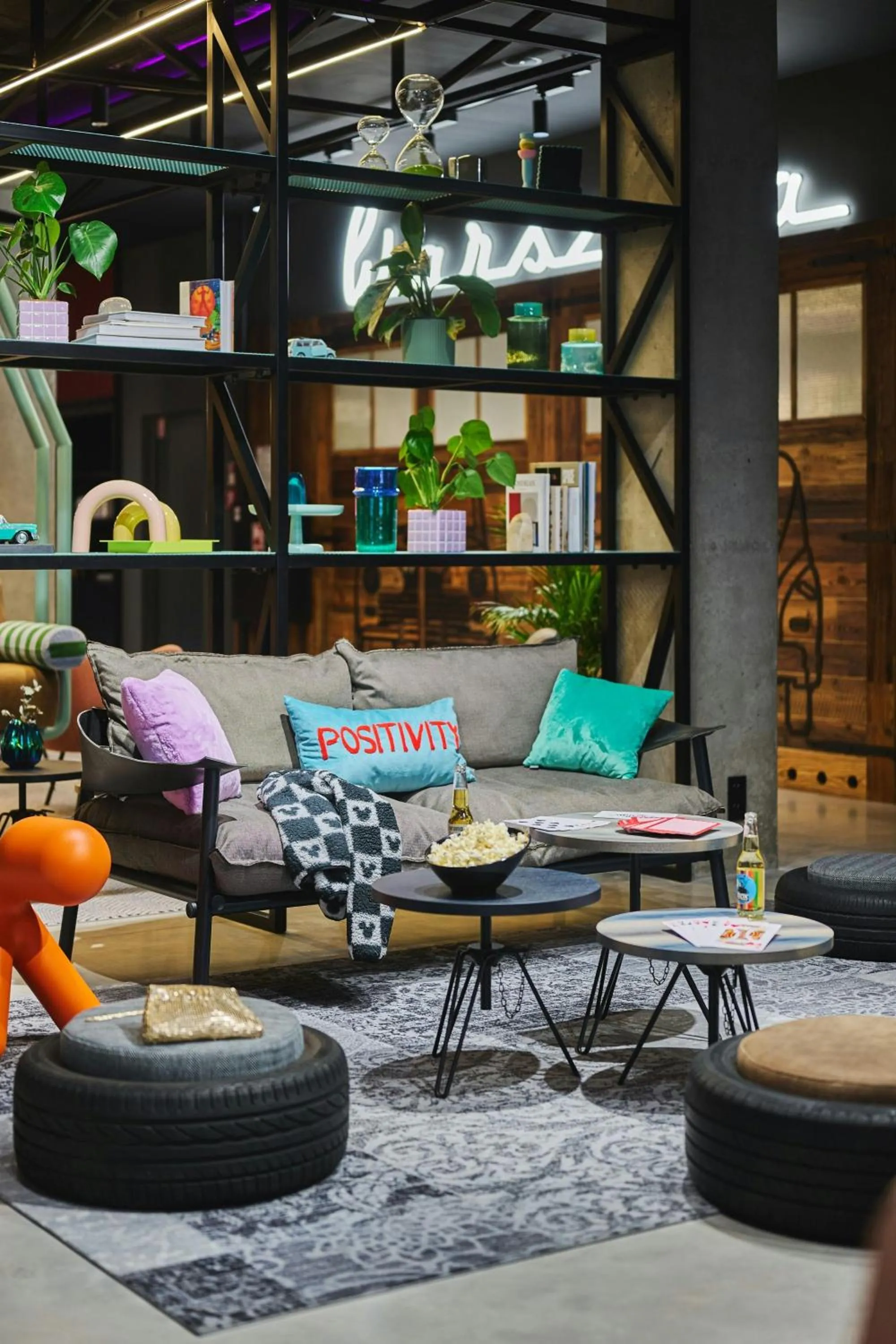 Lobby or reception in Moxy Warsaw City