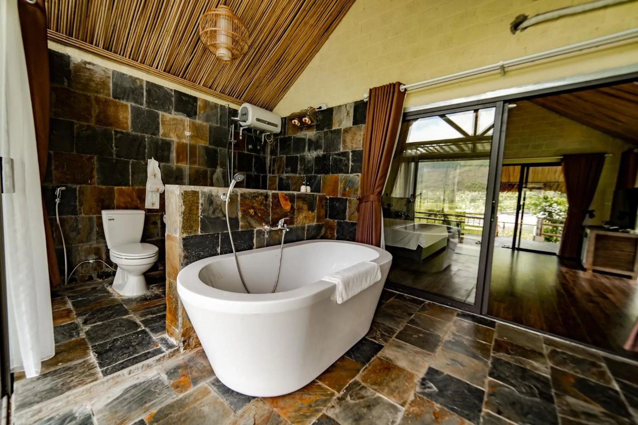 Shower in Mai Chau Villas