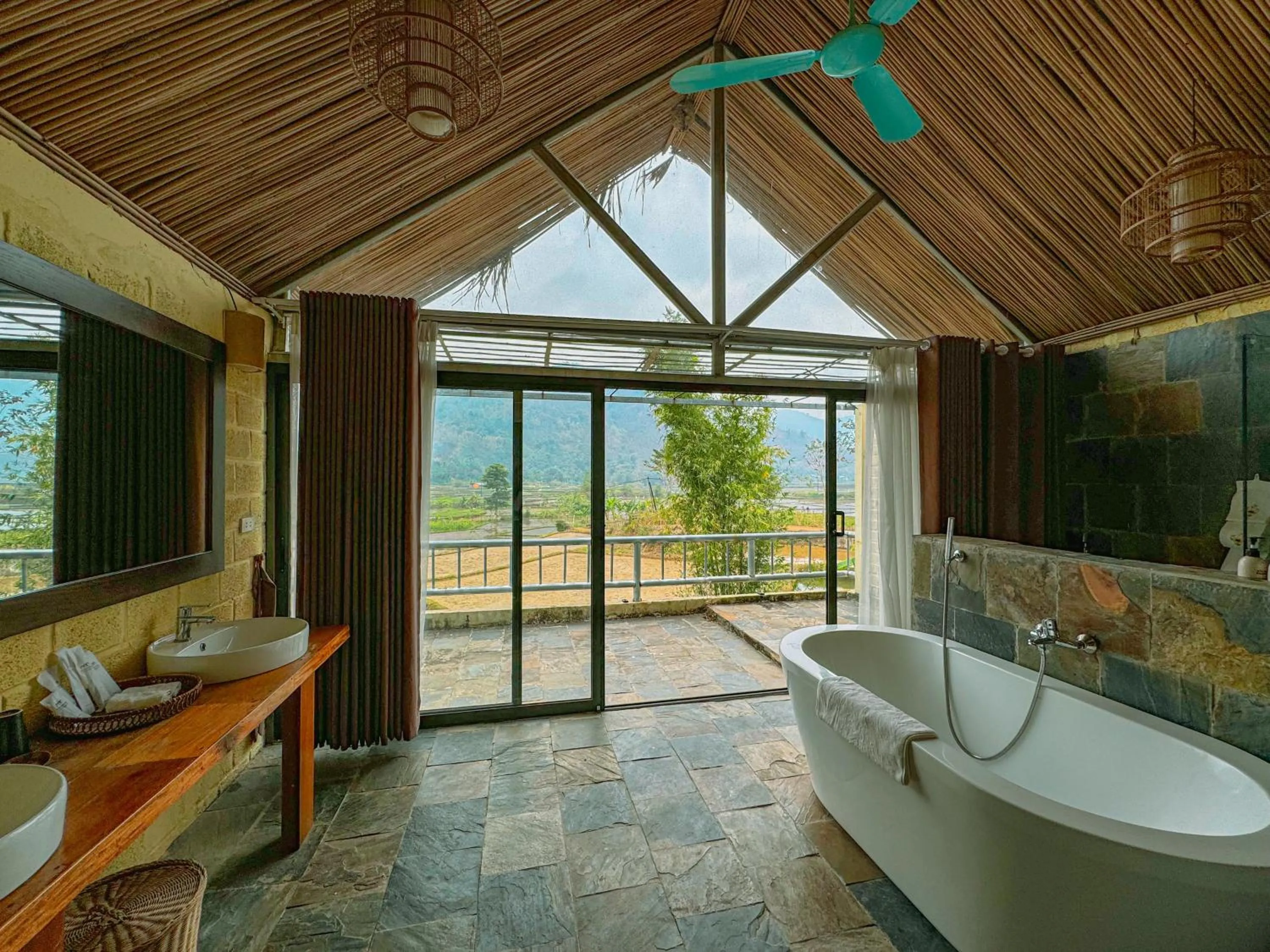 Bathroom in Mai Chau Villas