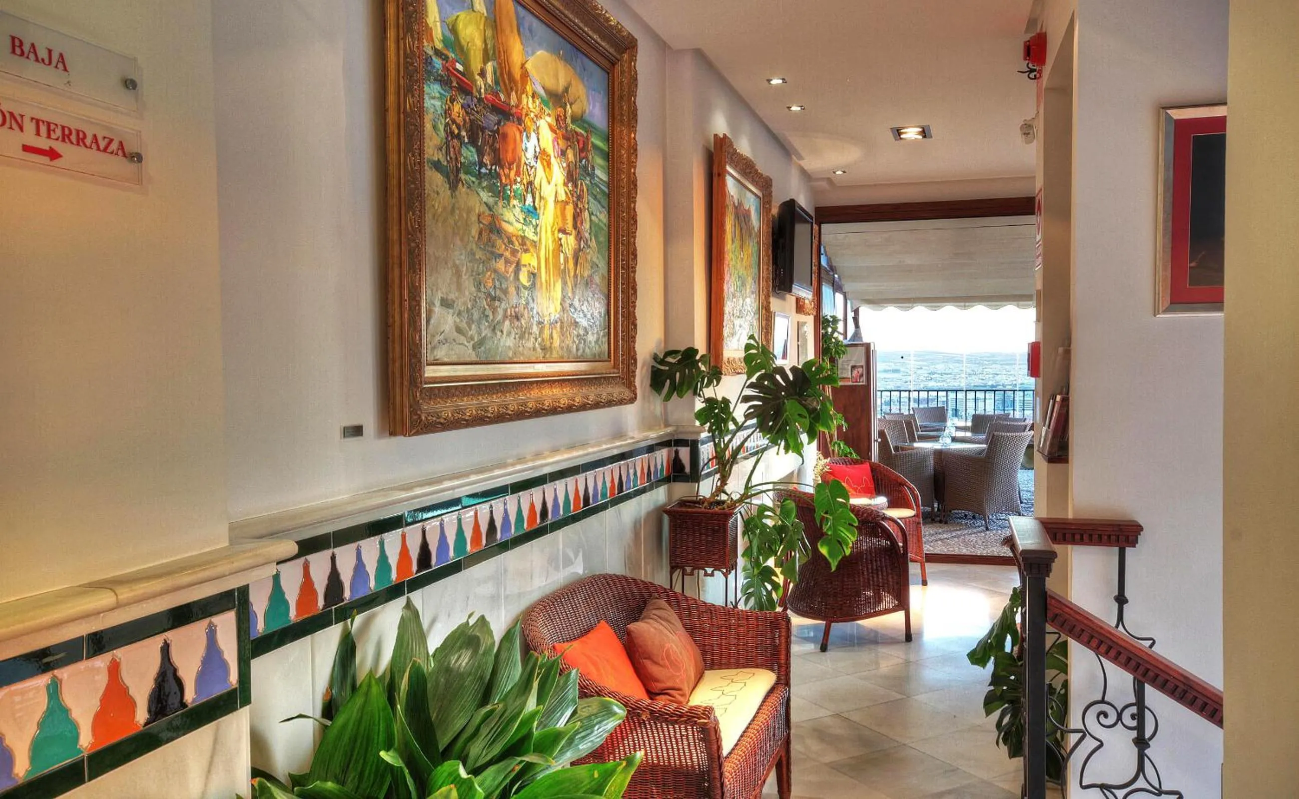 Lobby or reception in Hotel Mirador Arabeluj