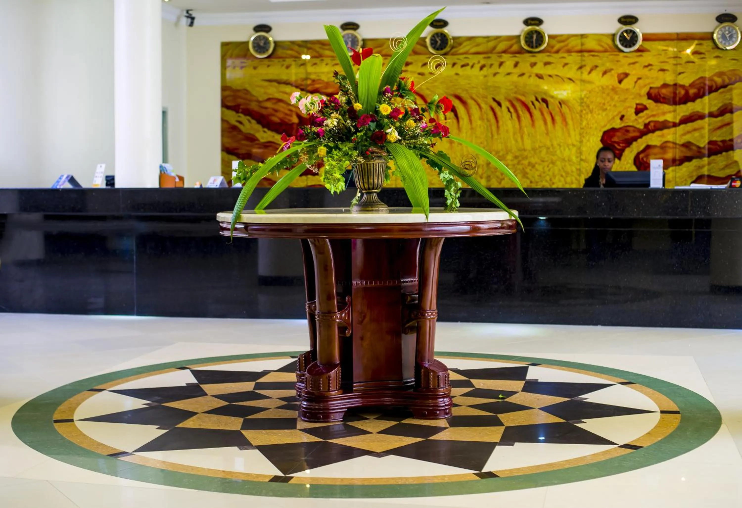 Lobby or reception in The Manor Hotel