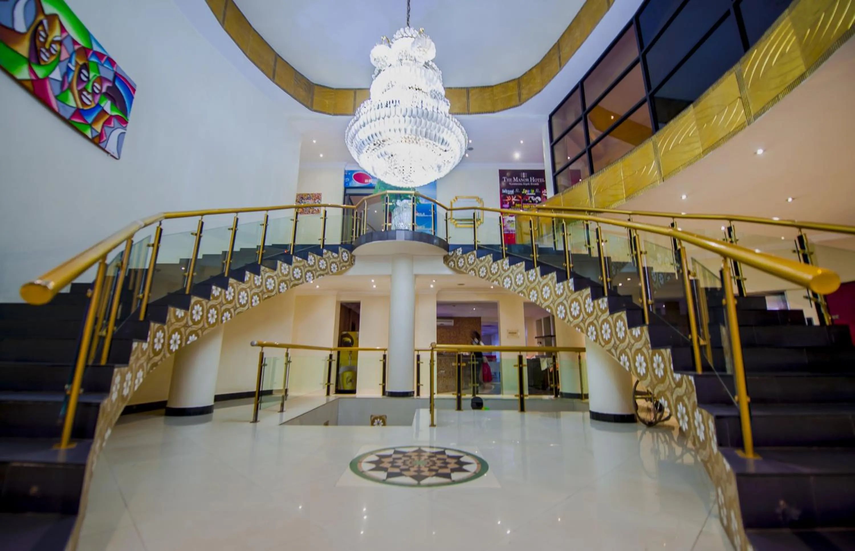 Lobby or reception in The Manor Hotel