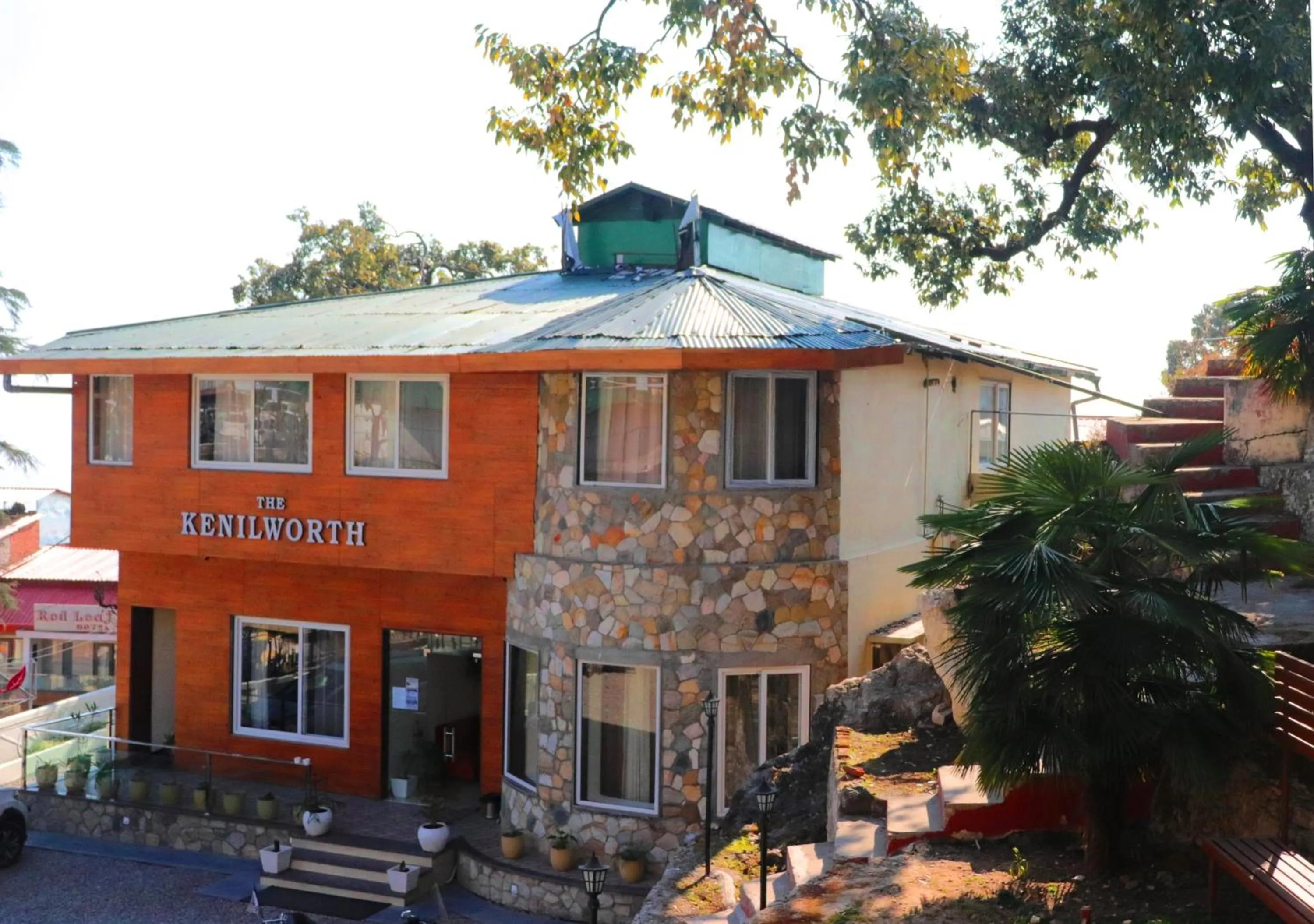Property building in The Kenilworth Mussoorie by Stotrak On Mall Road with On-site Parking