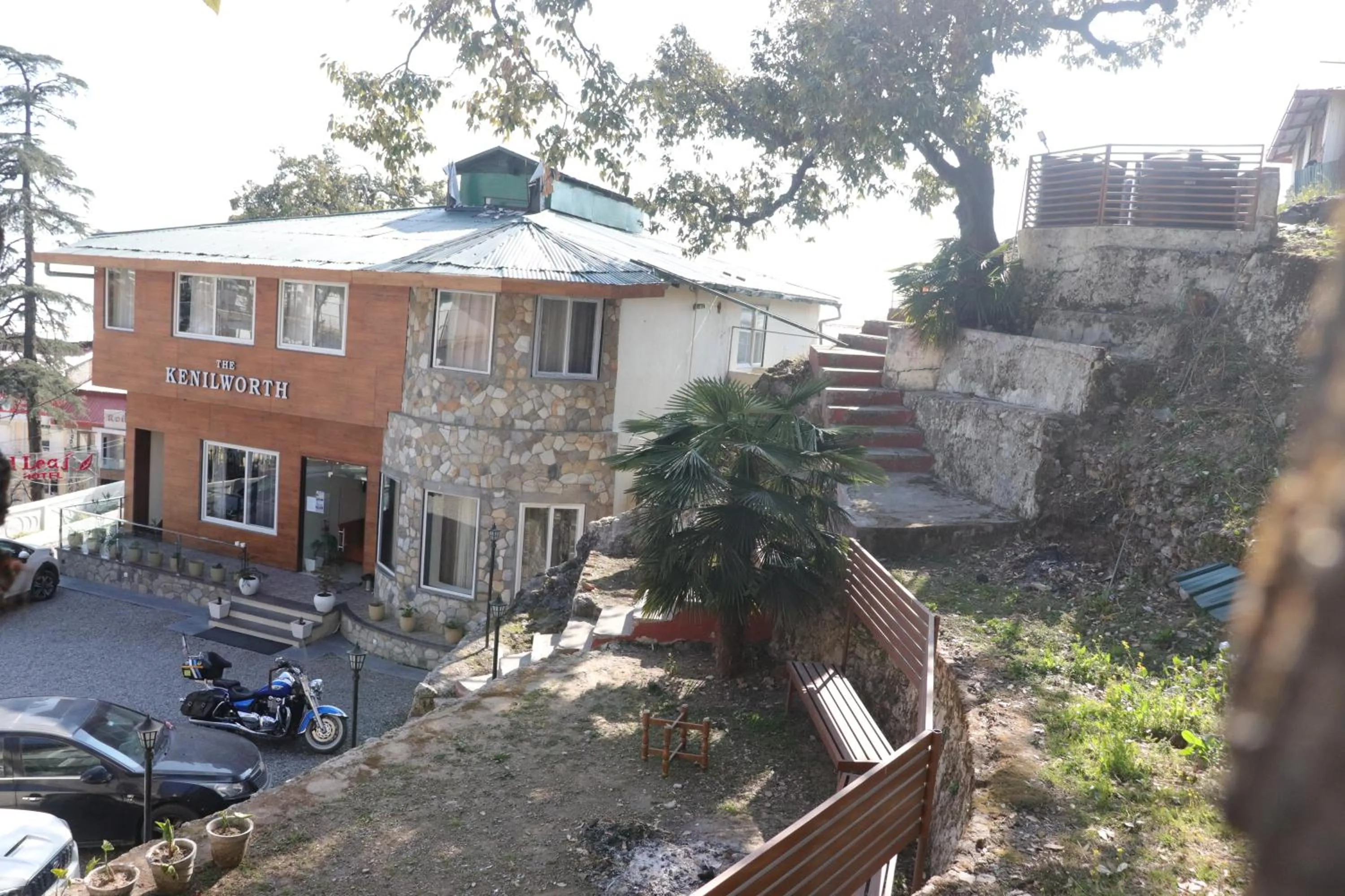 Property building in The Kenilworth Mussoorie by Stotrak On Mall Road with On-site Parking