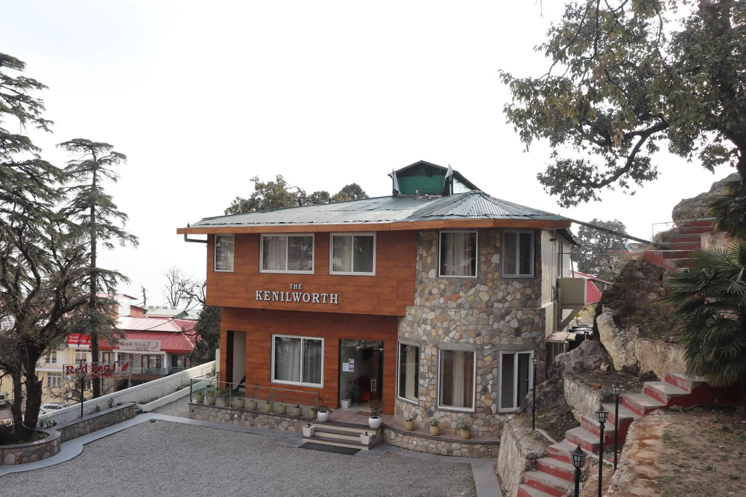 Property building in The Kenilworth Mussoorie by Stotrak On Mall Road with On-site Parking