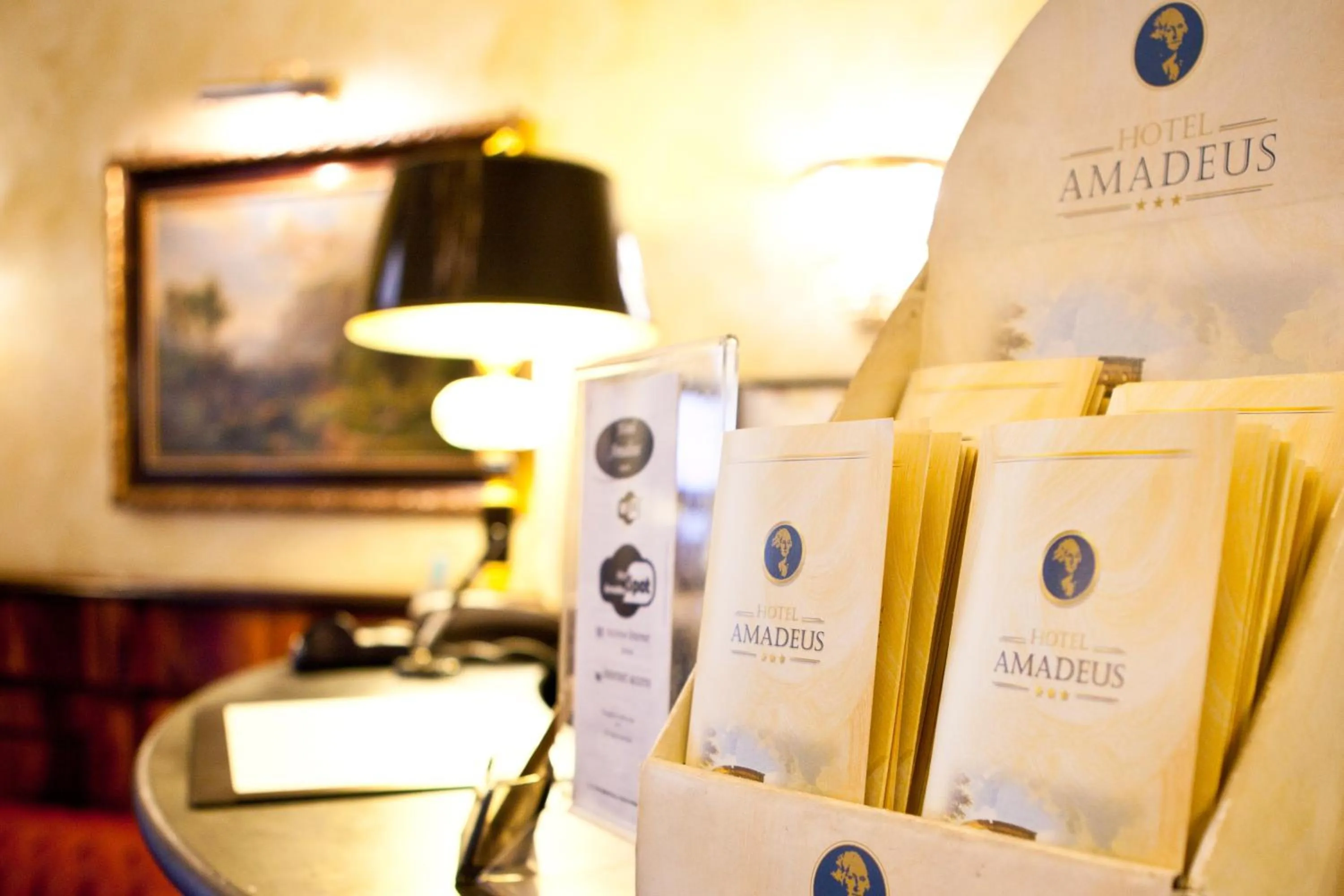 Property logo or sign in Hotel Amadeus