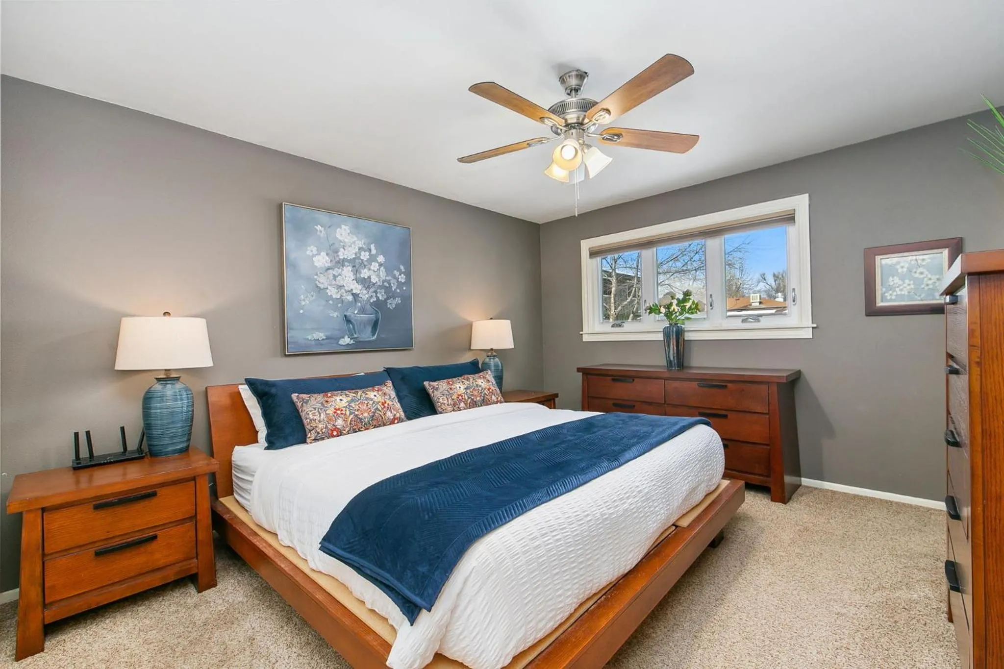 Bed in The Rustic Retreat, Pet Friendly with Fenced Yard